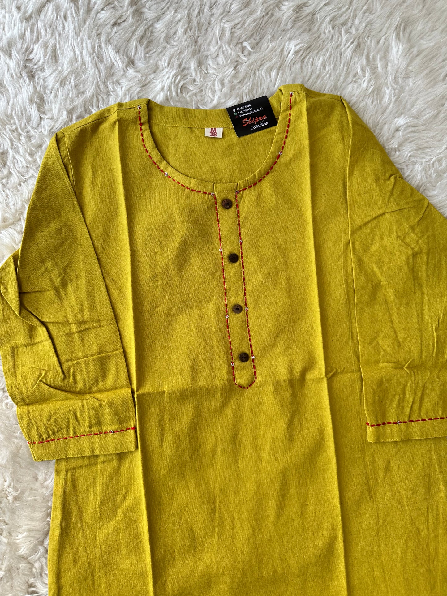 Khadi Cotton Short Kurti