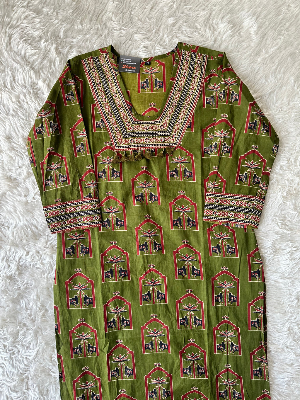 Cotton Kurti Pant Dupatta Set
