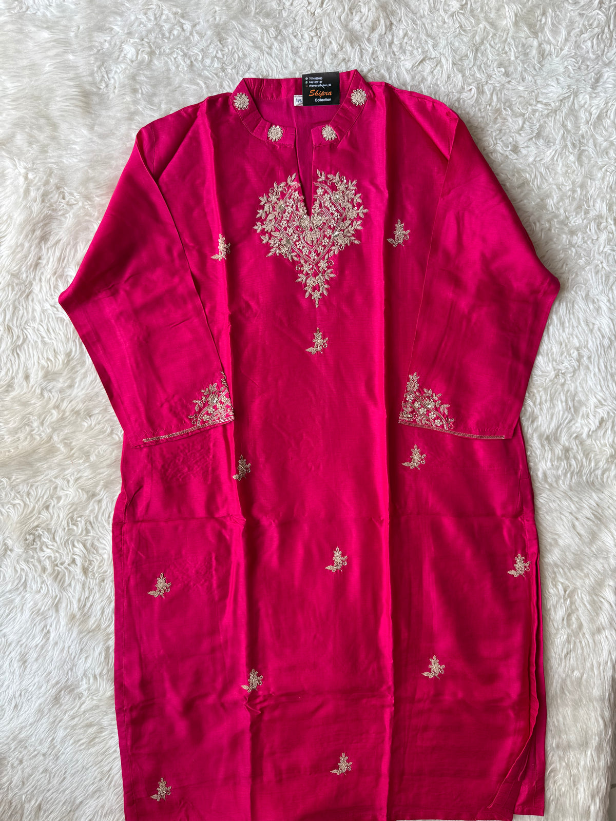 “Plus Size” Dola Silk Kurti Pant Dupatta Set