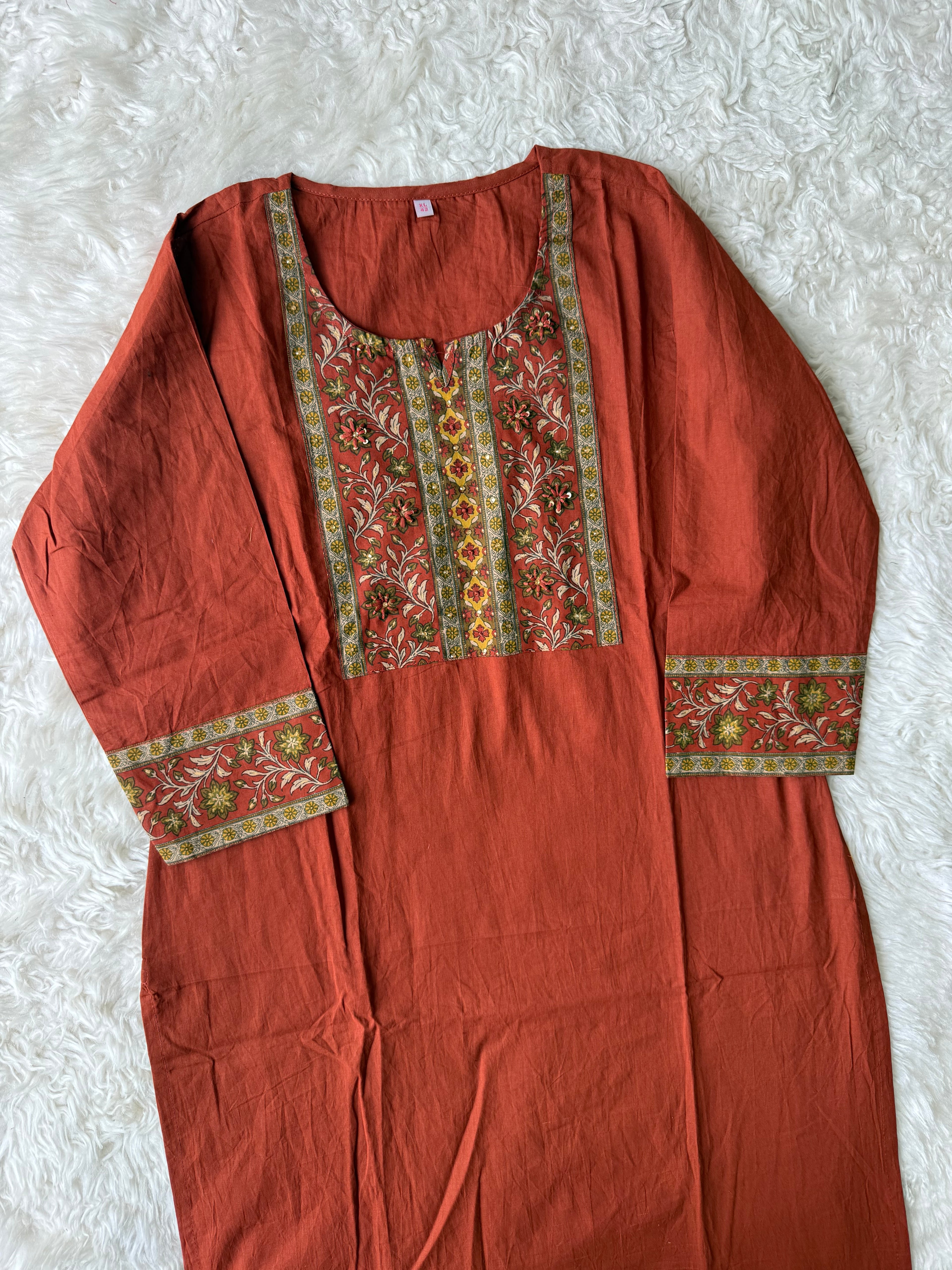Premium Cotton Kurti Pant Dupatta Set