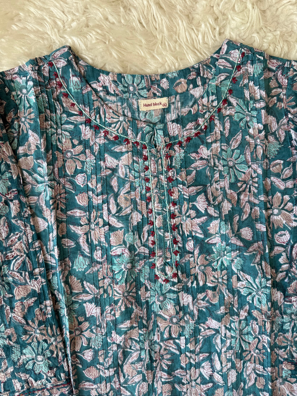 Premium Cotton Handblock Kurti
