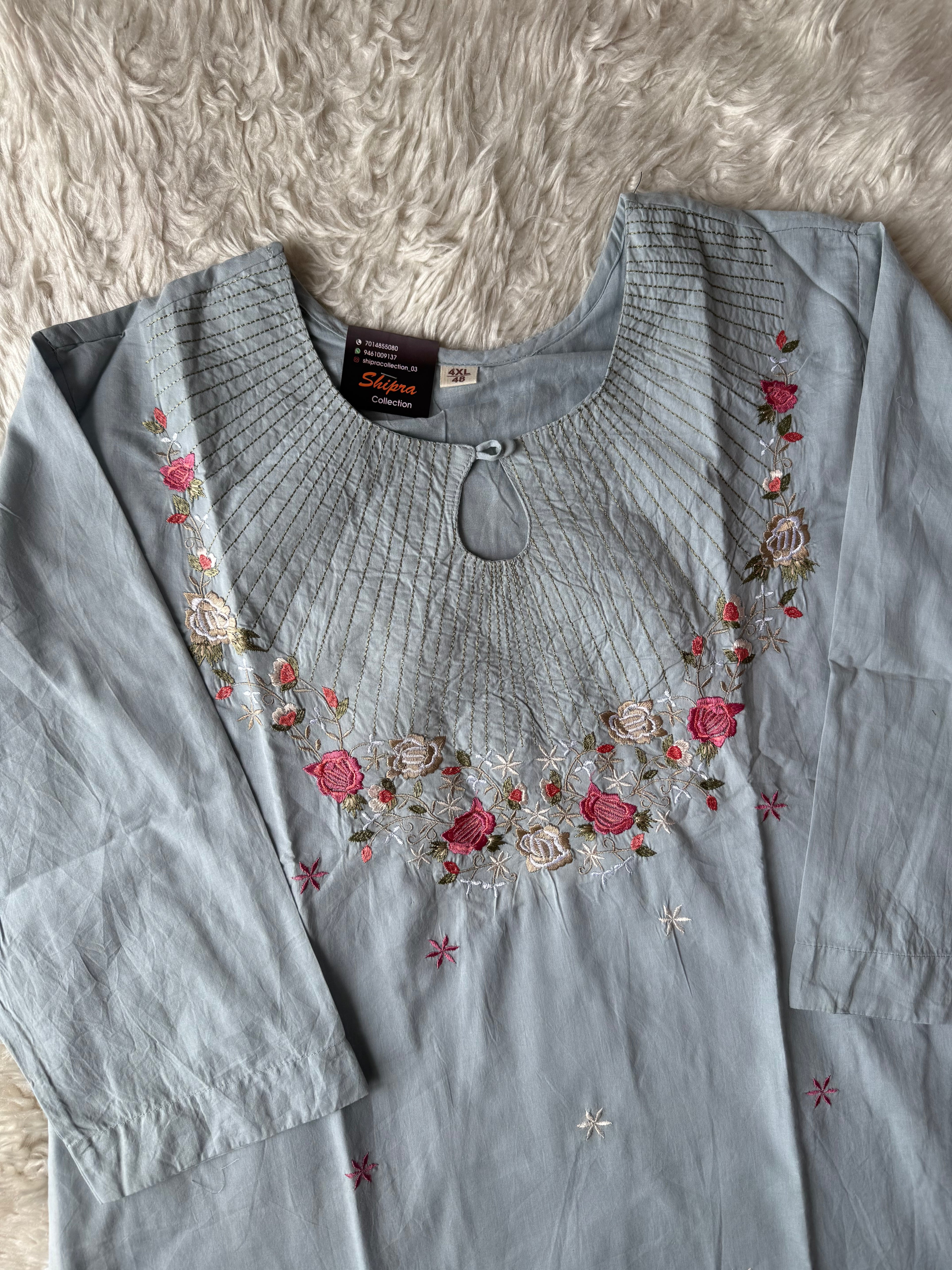 Premium Mul Cotton Thread Work Collection