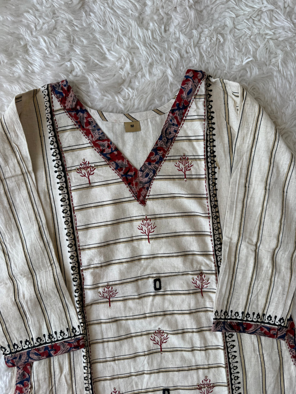Khadi Cotton Kurti Pant Set