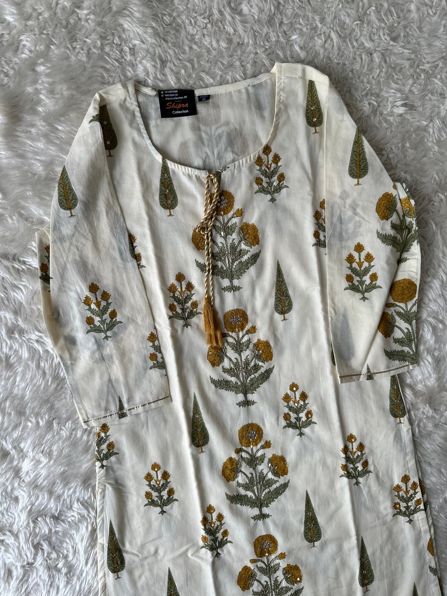 Premium Mul Cotton Kurti Pant Dupatta Set