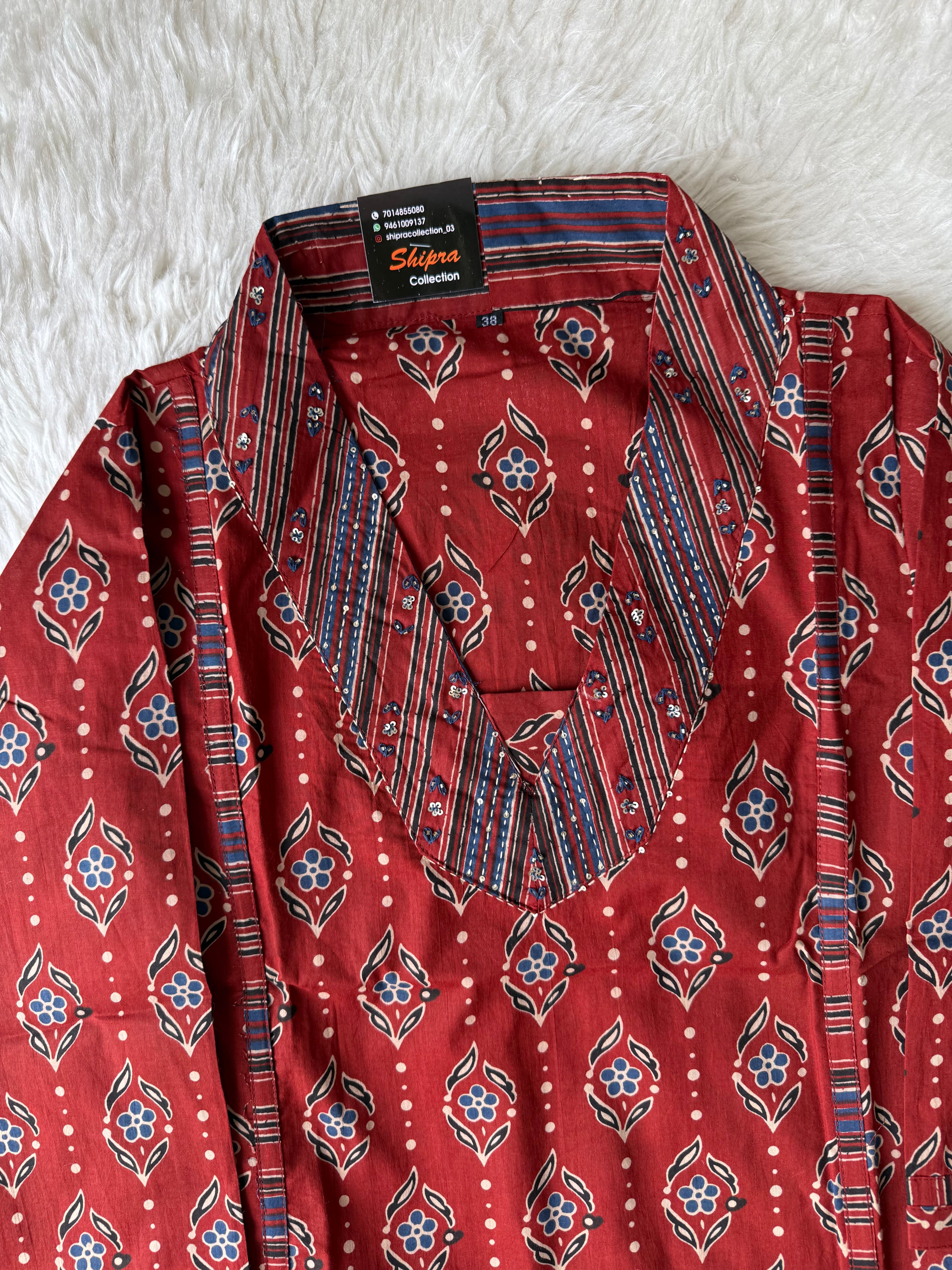 Premium Cotton Kurti Pant Dupatta Set