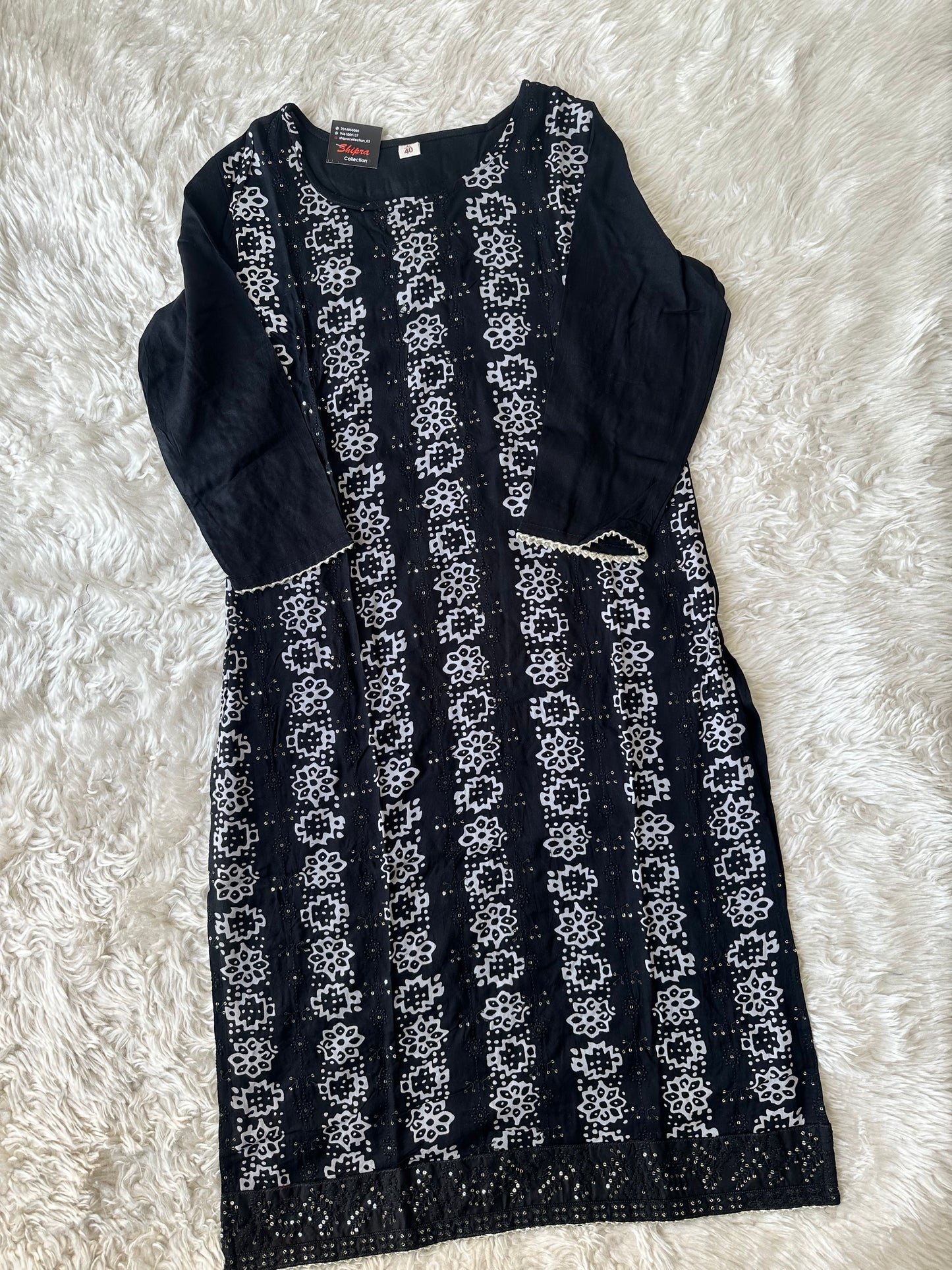 Rayon Kurti Pant Set