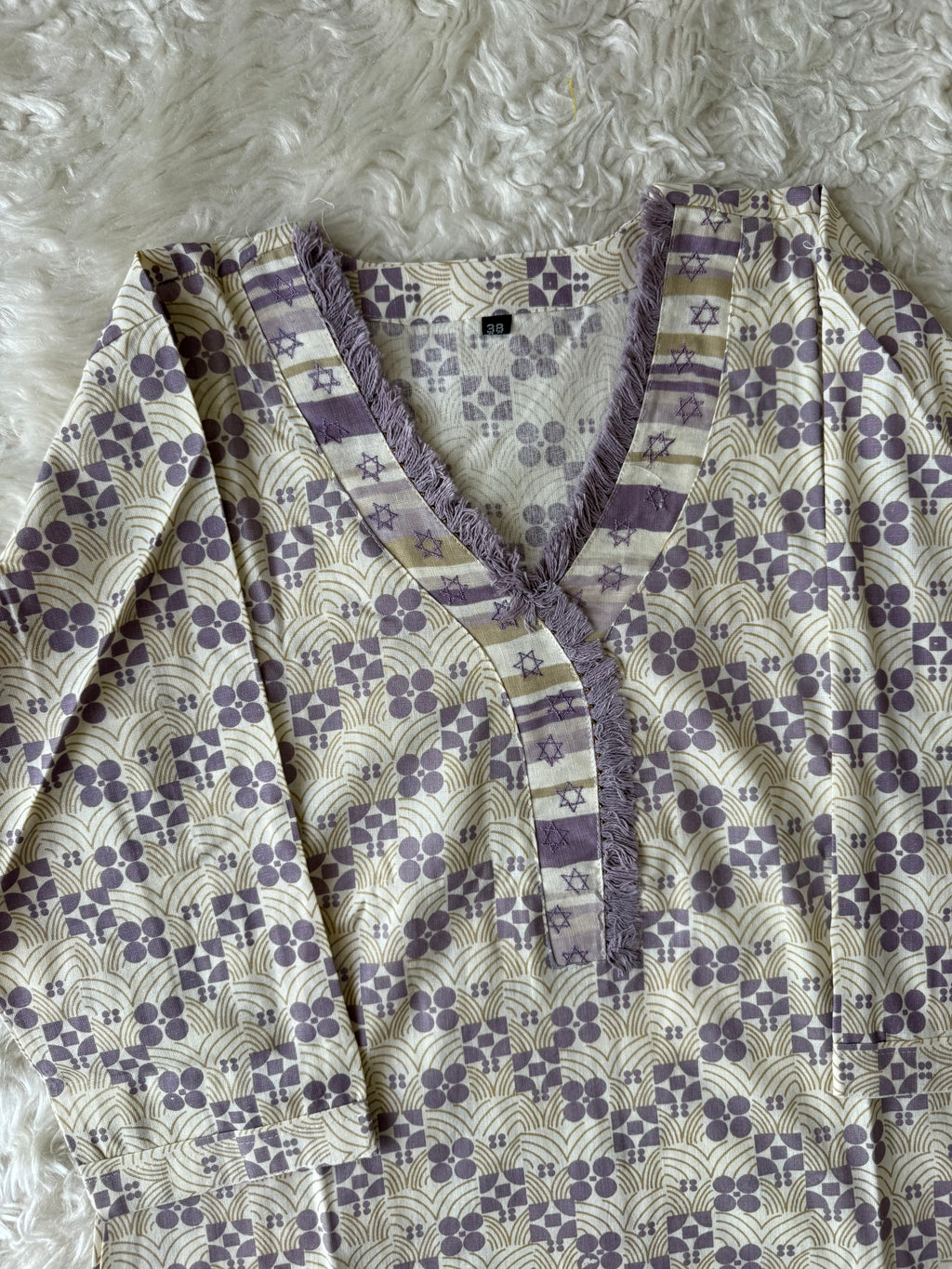 Khadi Cotton Kurti Pant Set