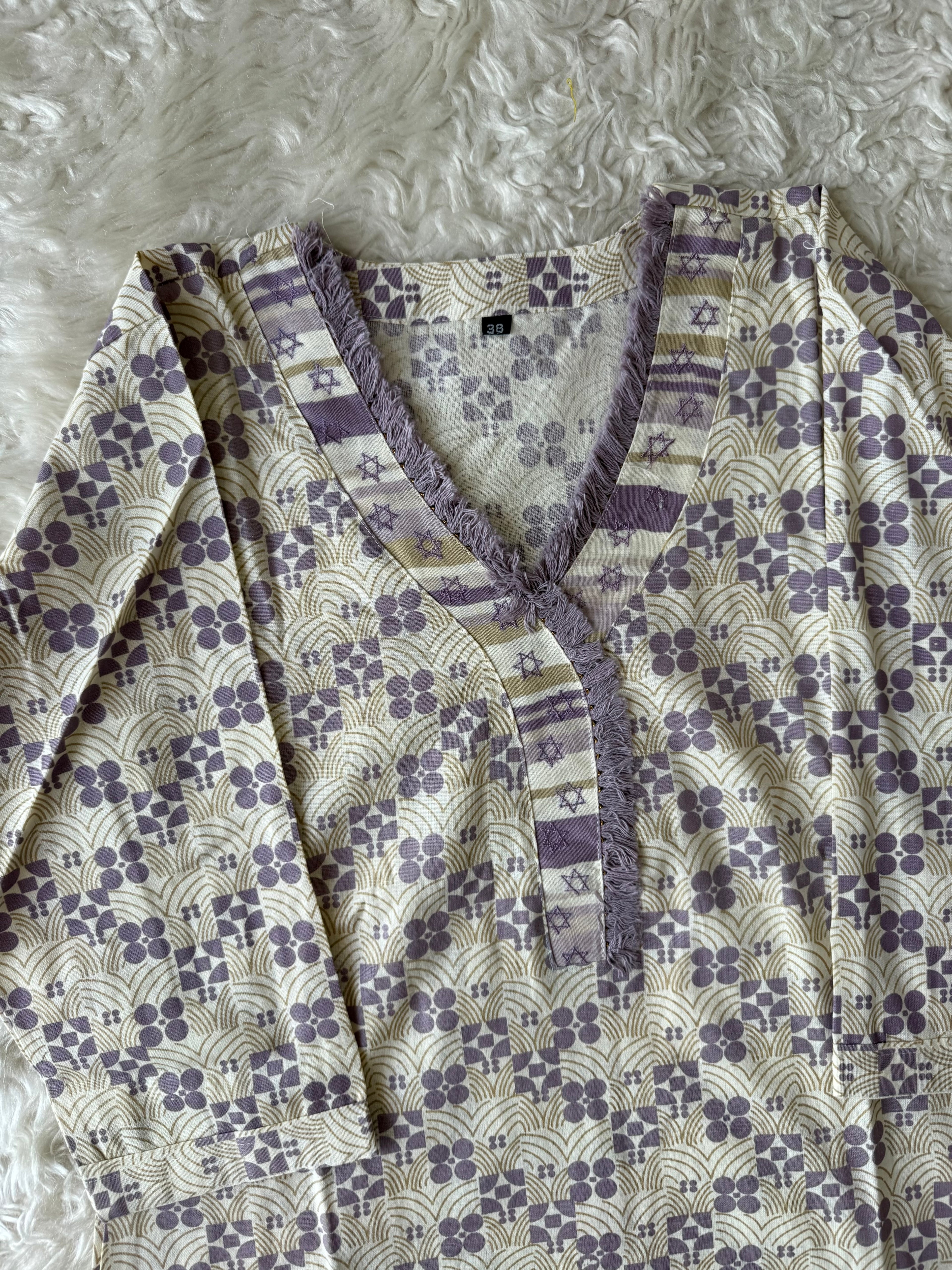 Khadi Cotton Kurti Pant Set