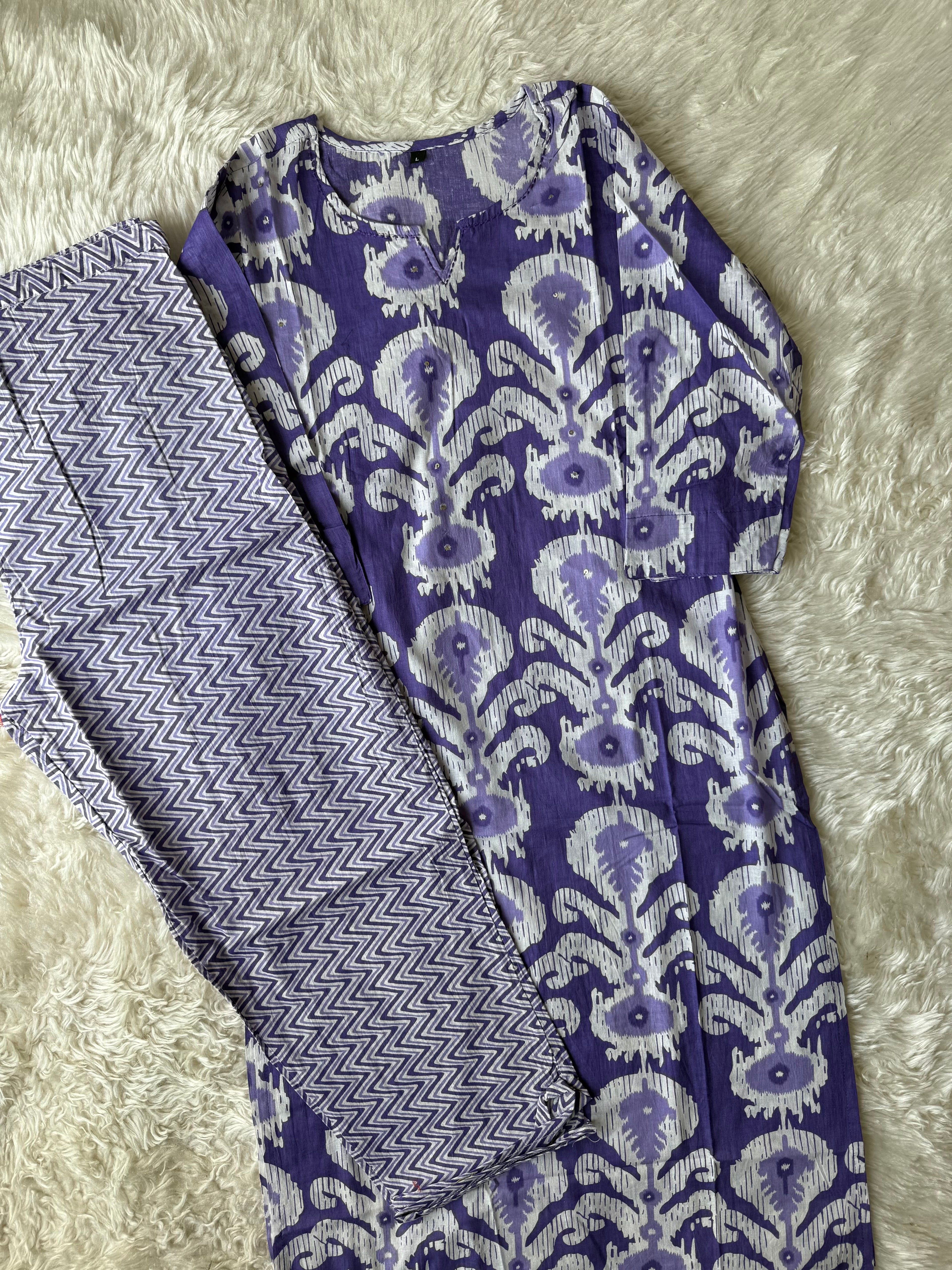 Cotton Kurti Pant Set