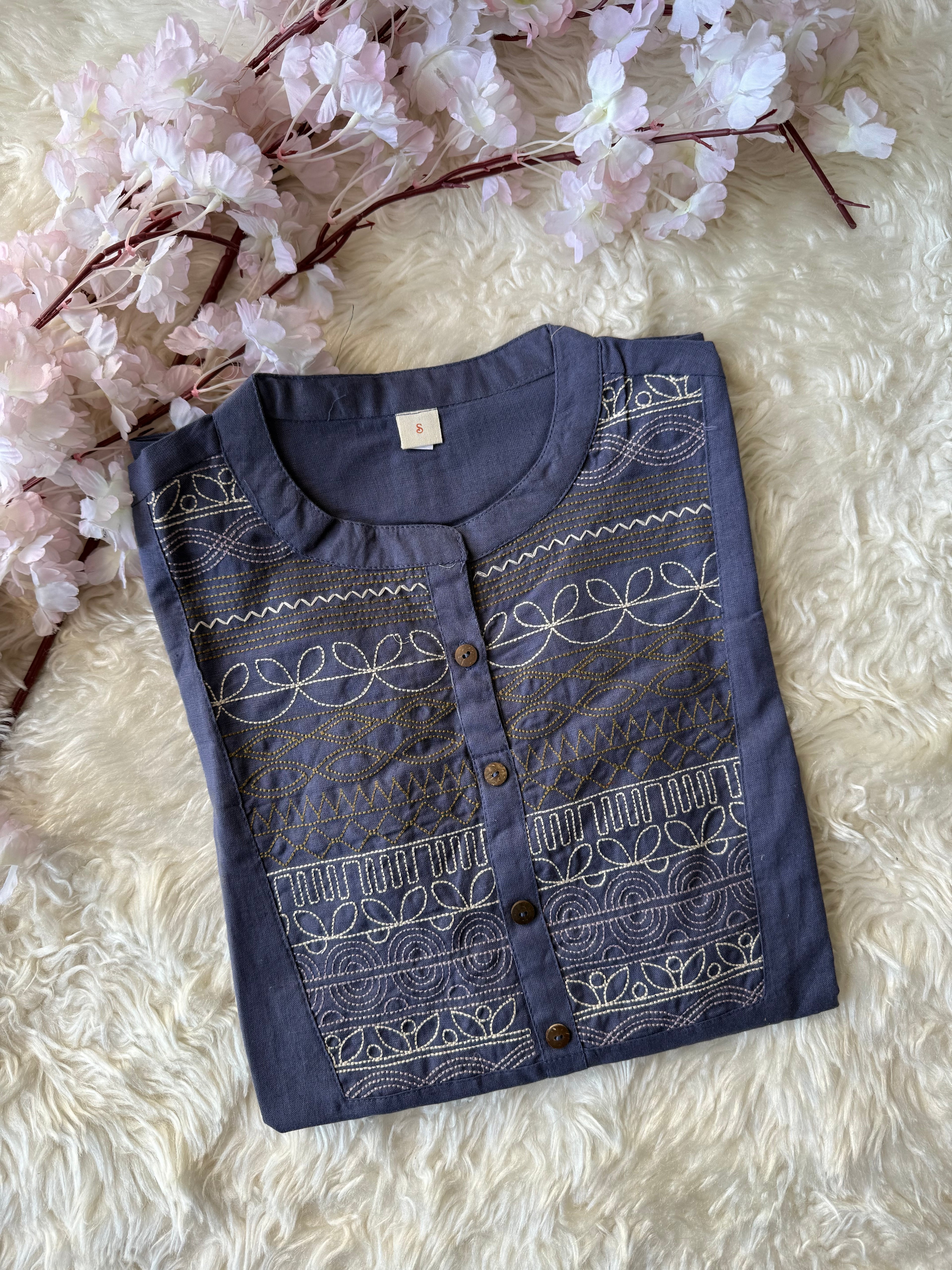 Khadi Cotton Short Kurti