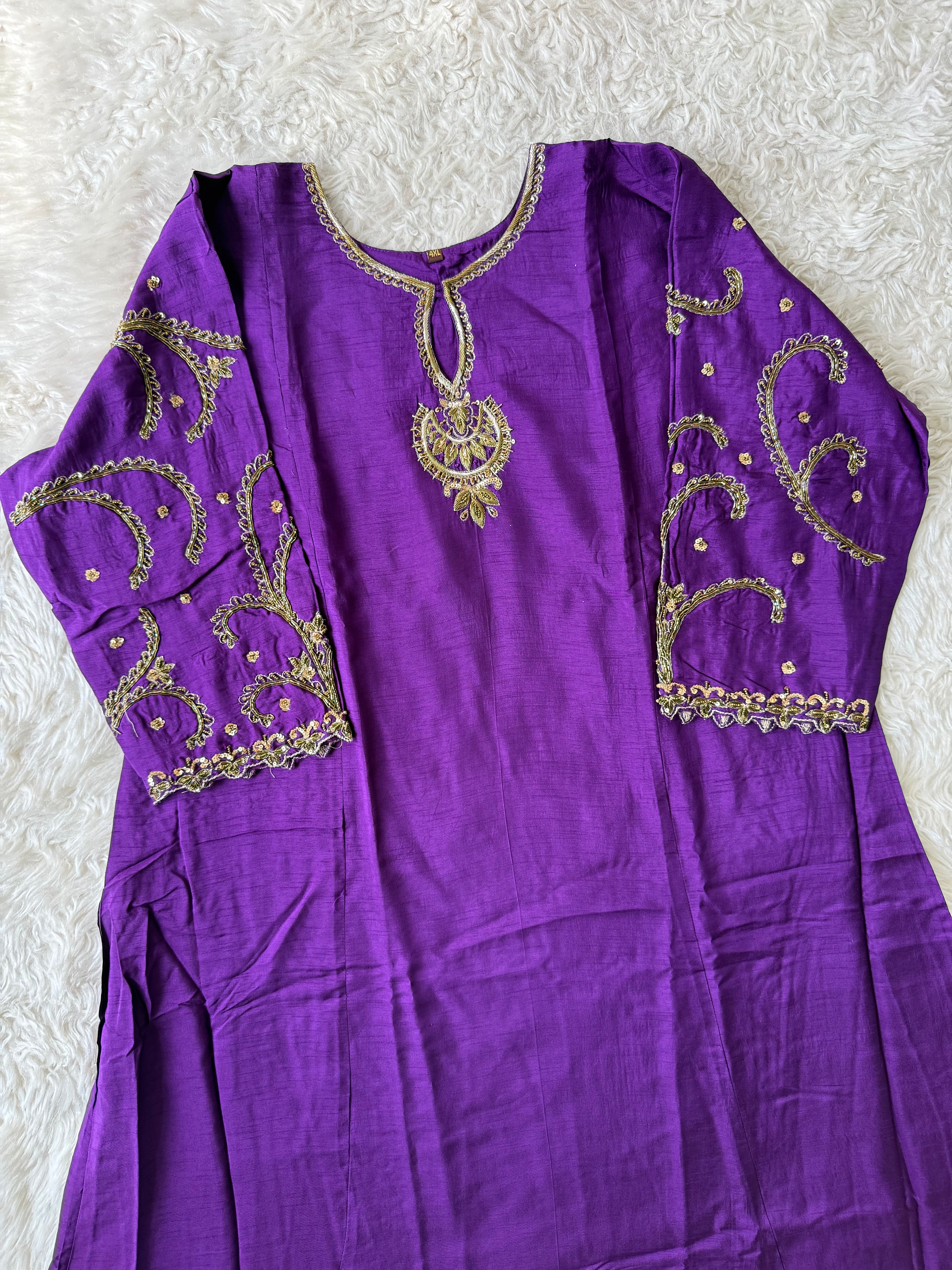 “Plus Size” Dola Silk Kurti Pant Dupatta Set