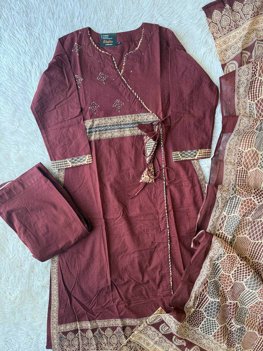 Premium Cotton Kurti Pant Dupatta Set
