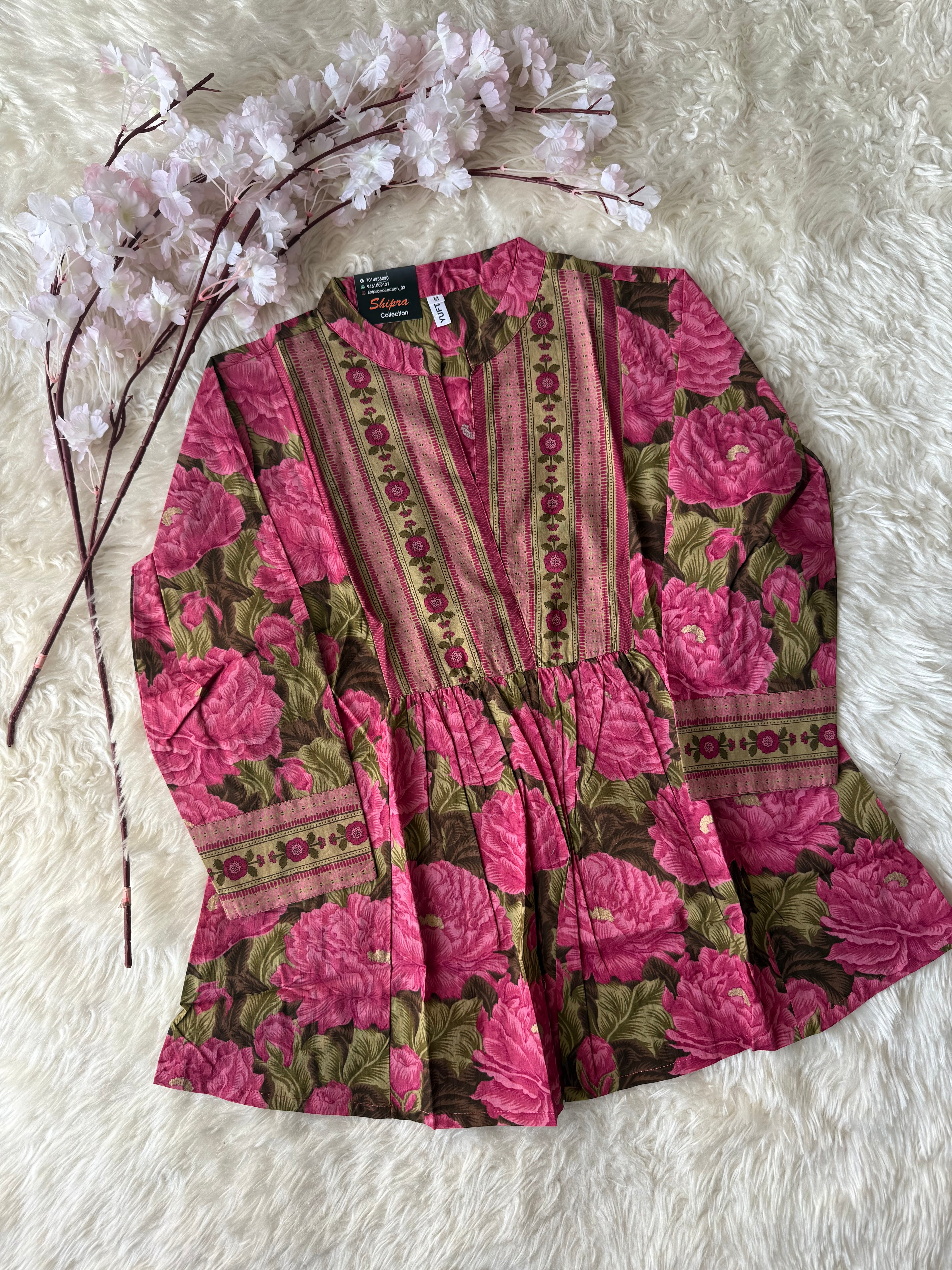 Premium Cotton Peplum Kurti