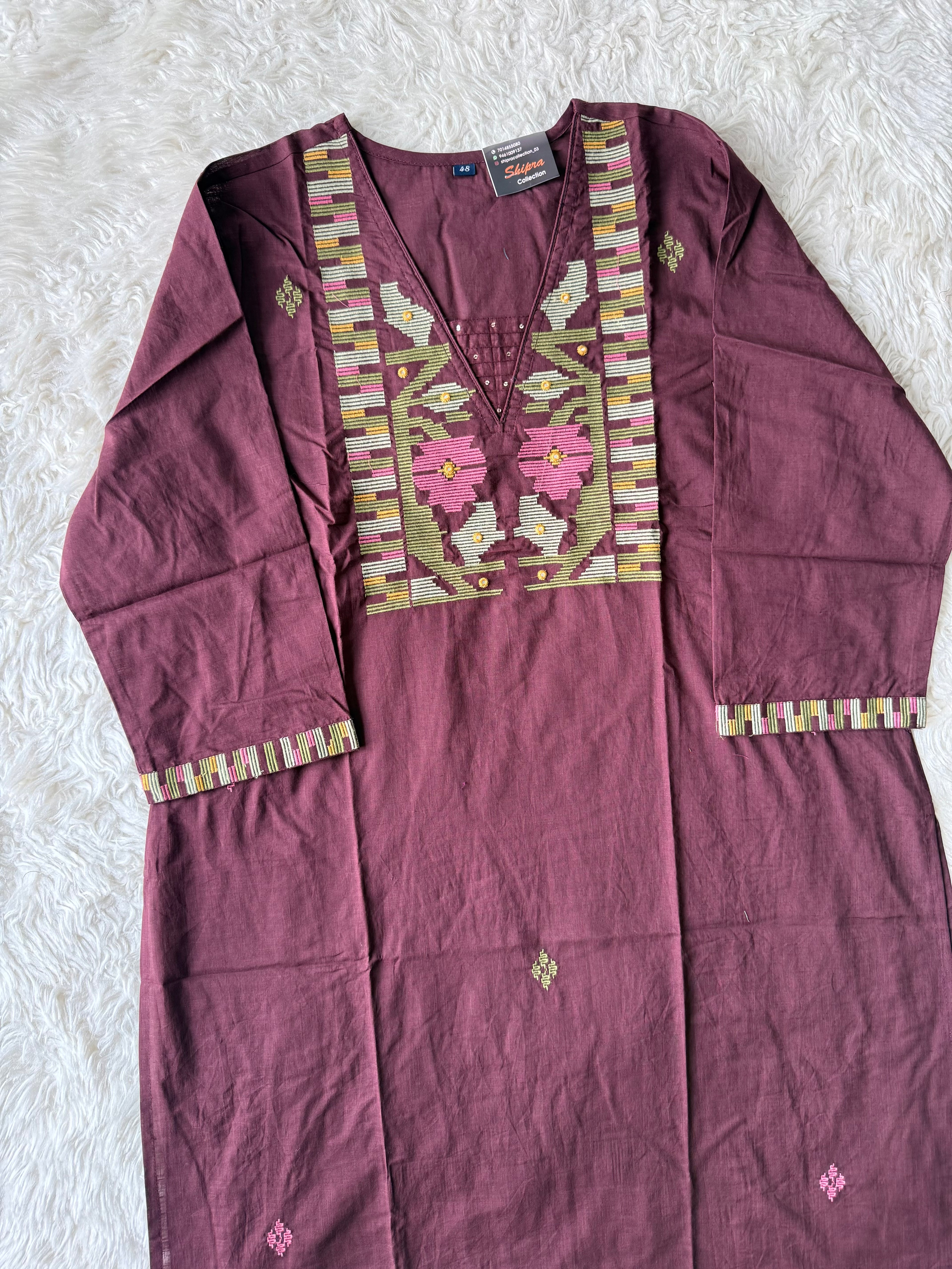 Premium Cotton Kurti Pant Dupatta Set