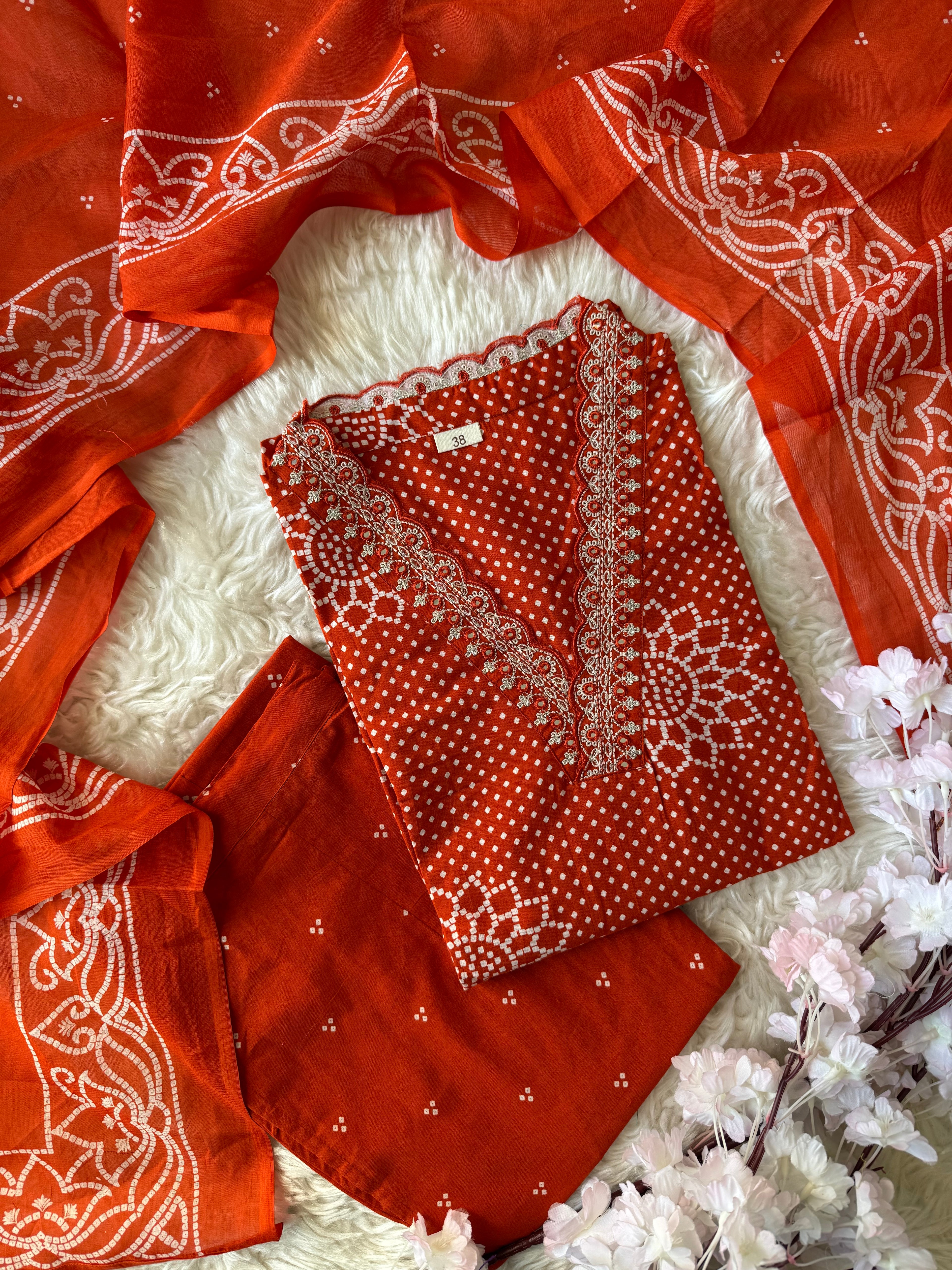 Premium Cotton Kurti Plazo Pant Set