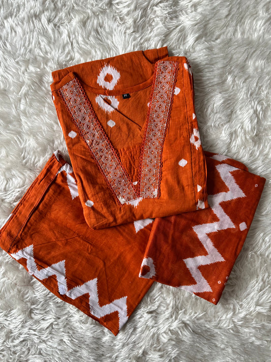 Budget Friendly Kurti Pant Dupatta Set