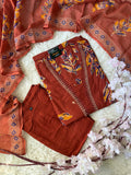 Pure Cotton Kurti Pant Dupatta Set