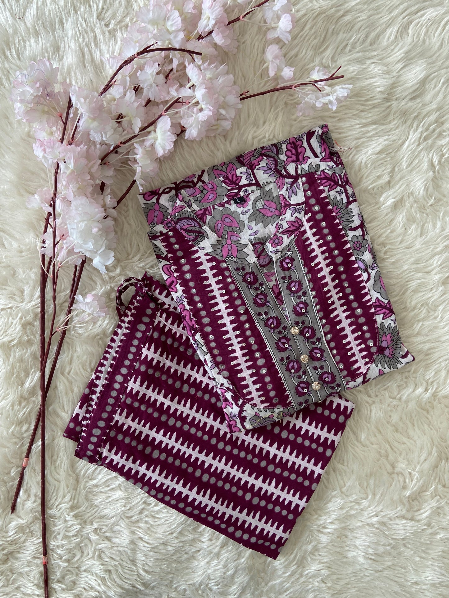 Cotton Kurti Pant Set