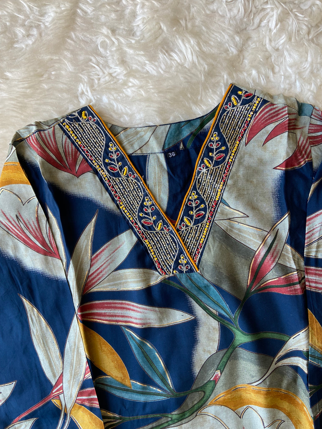 Muslin Silk Kurti Afghani Pant Dupatta Set