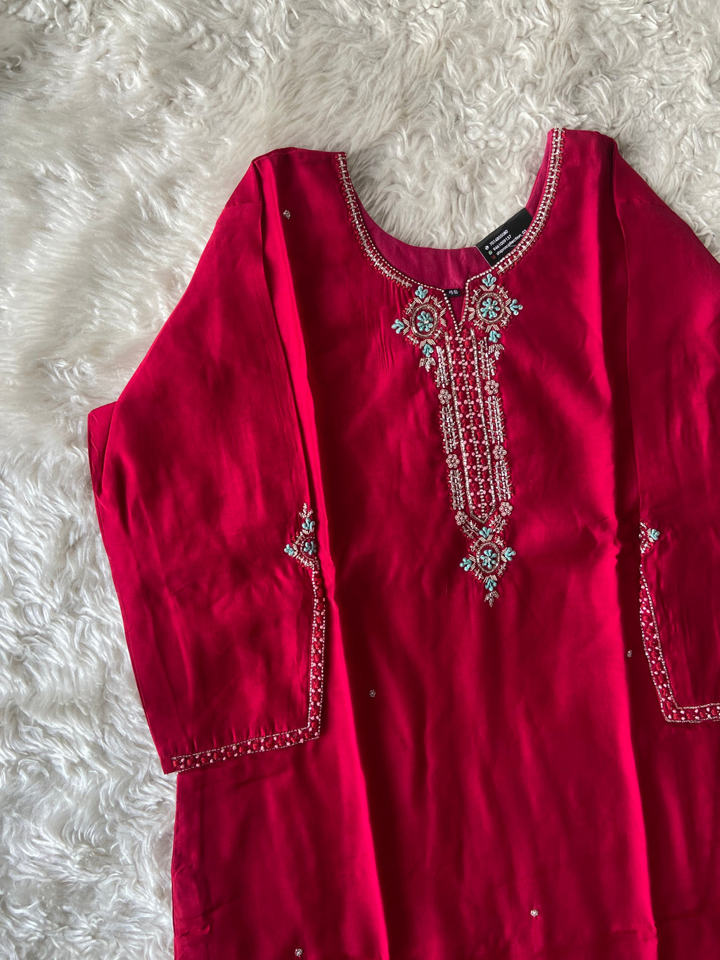 “Plus Size” Roman Silk Kurti Pant Dupatta Set