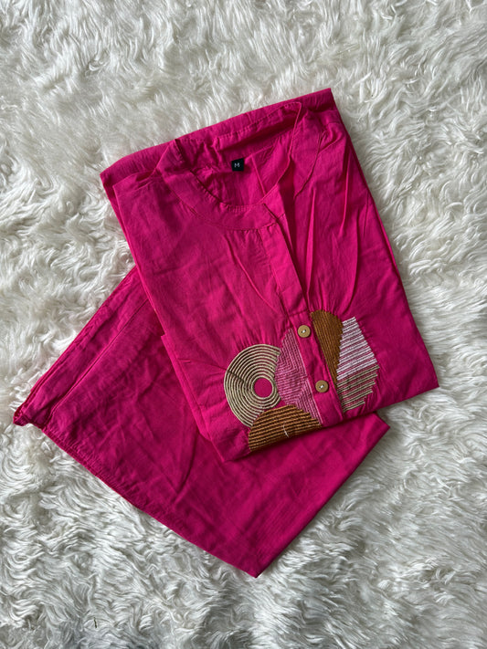 Cotton Kurti Pant Set