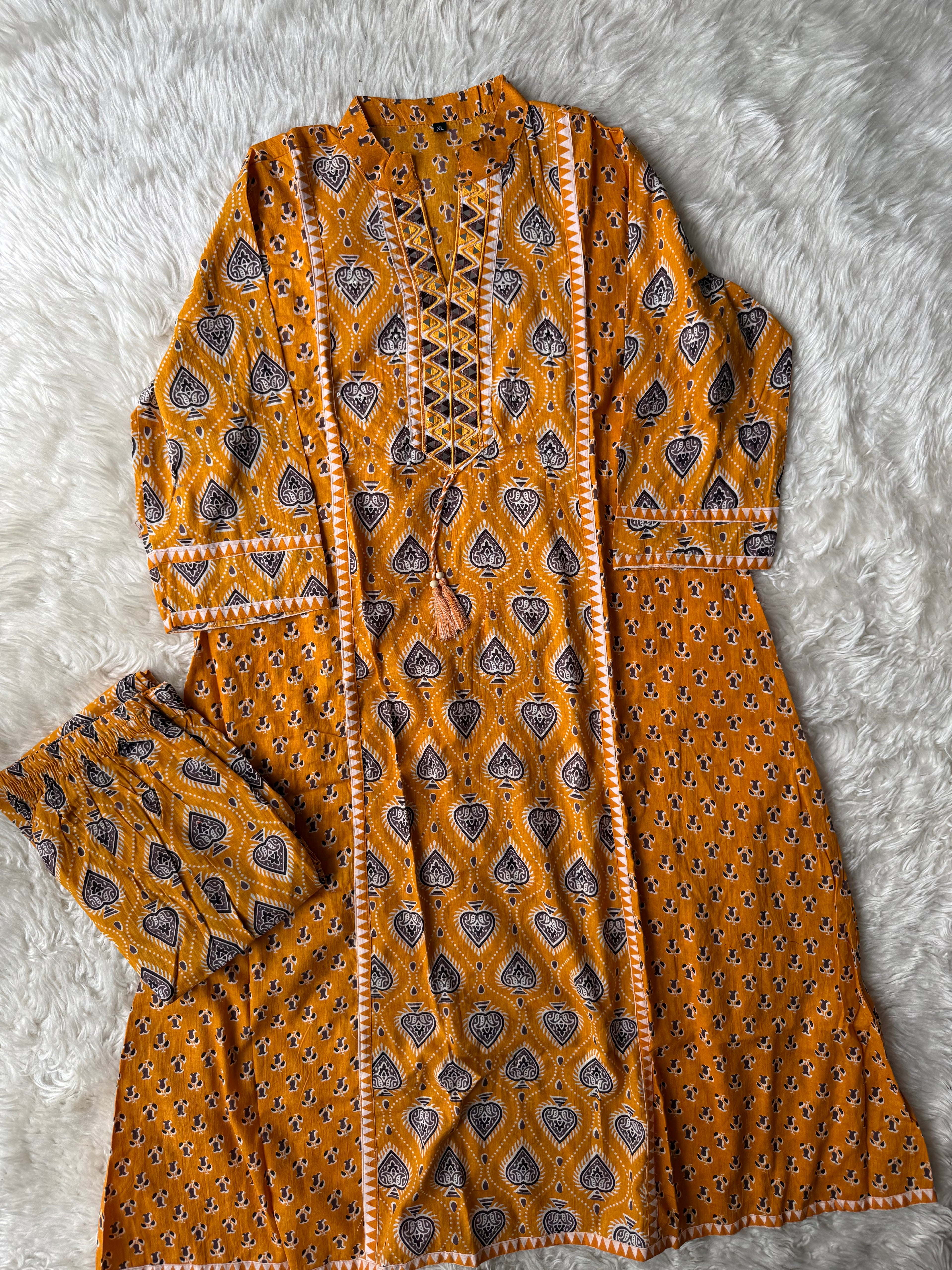 Cotton FLARE Kurti Pant Set