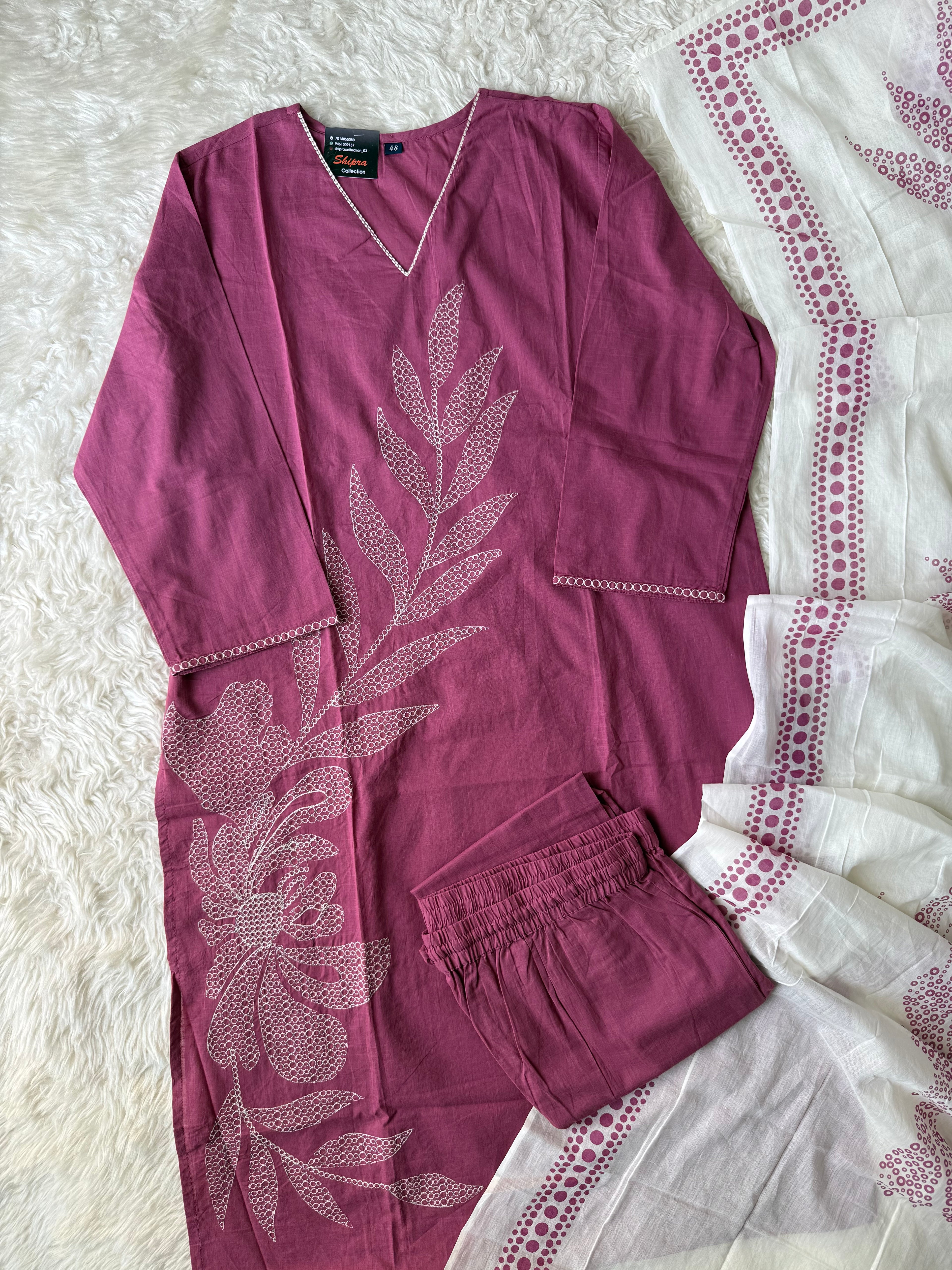 Premium Cotton Thread Work Collection