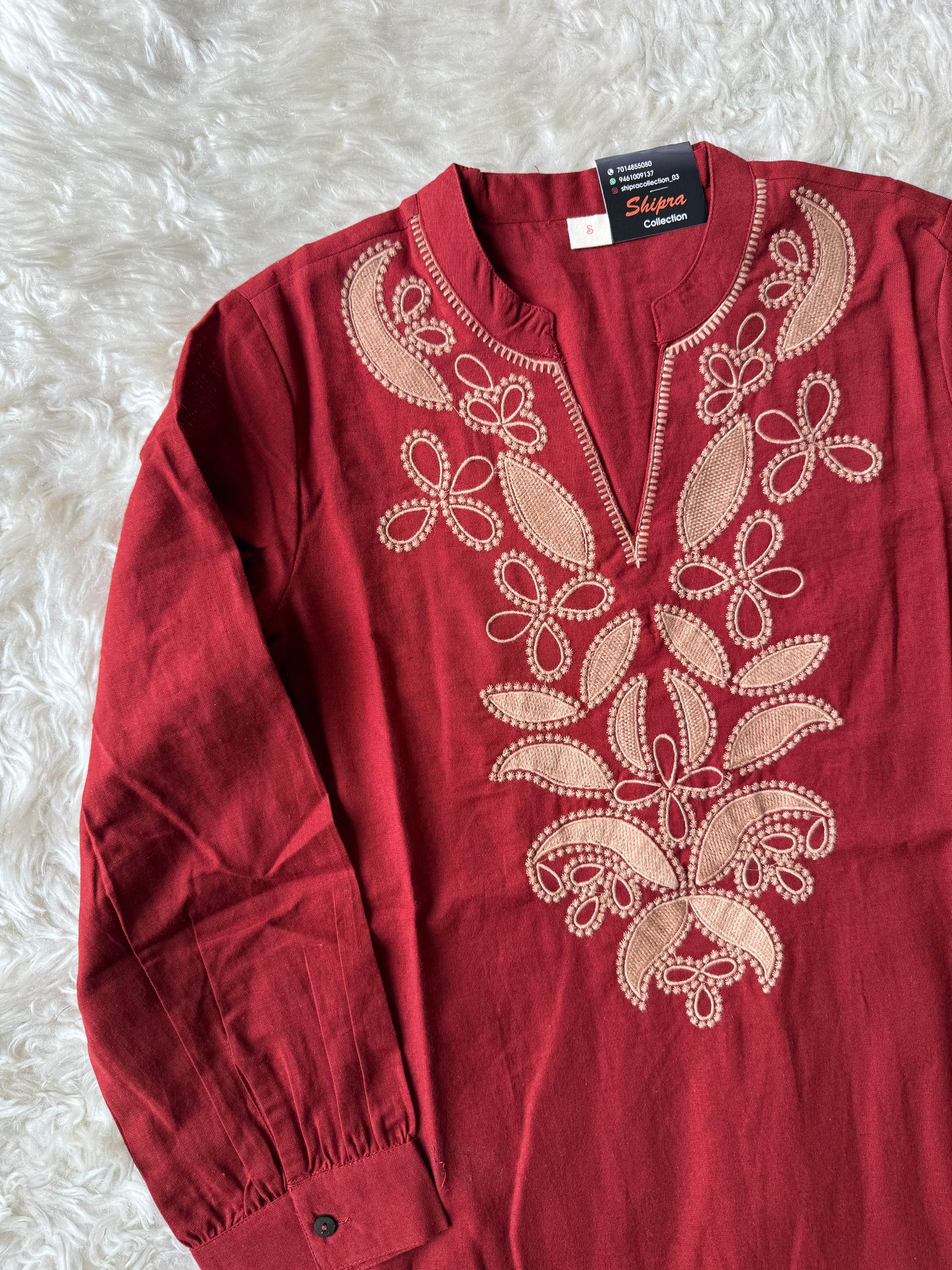 Khadi Cotton Short Kurti