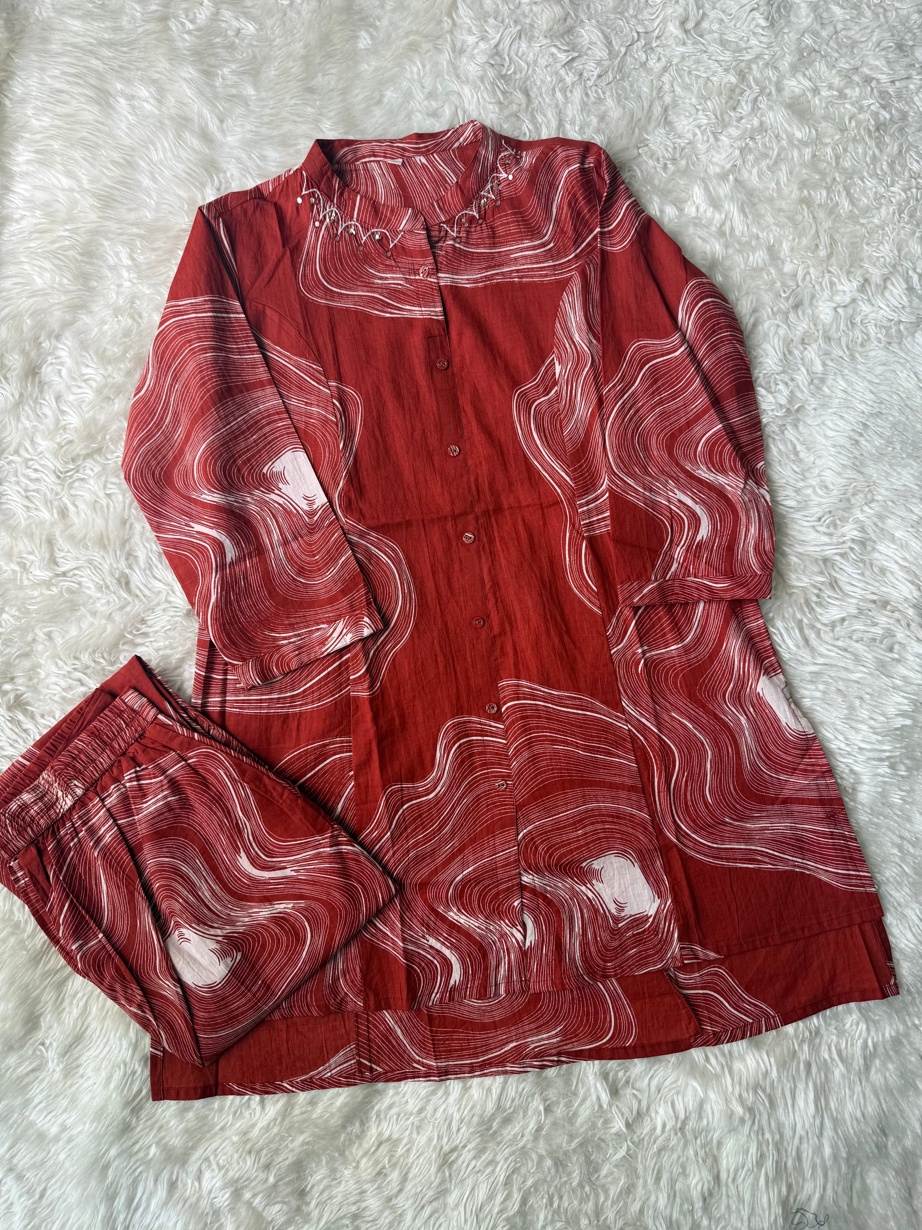Pure Cotton Co-ord Set