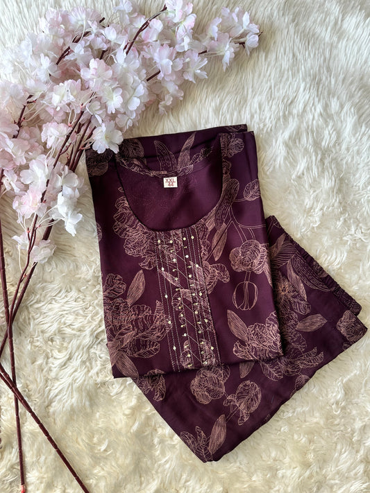 Soft Rayon Kurti Pant Set
