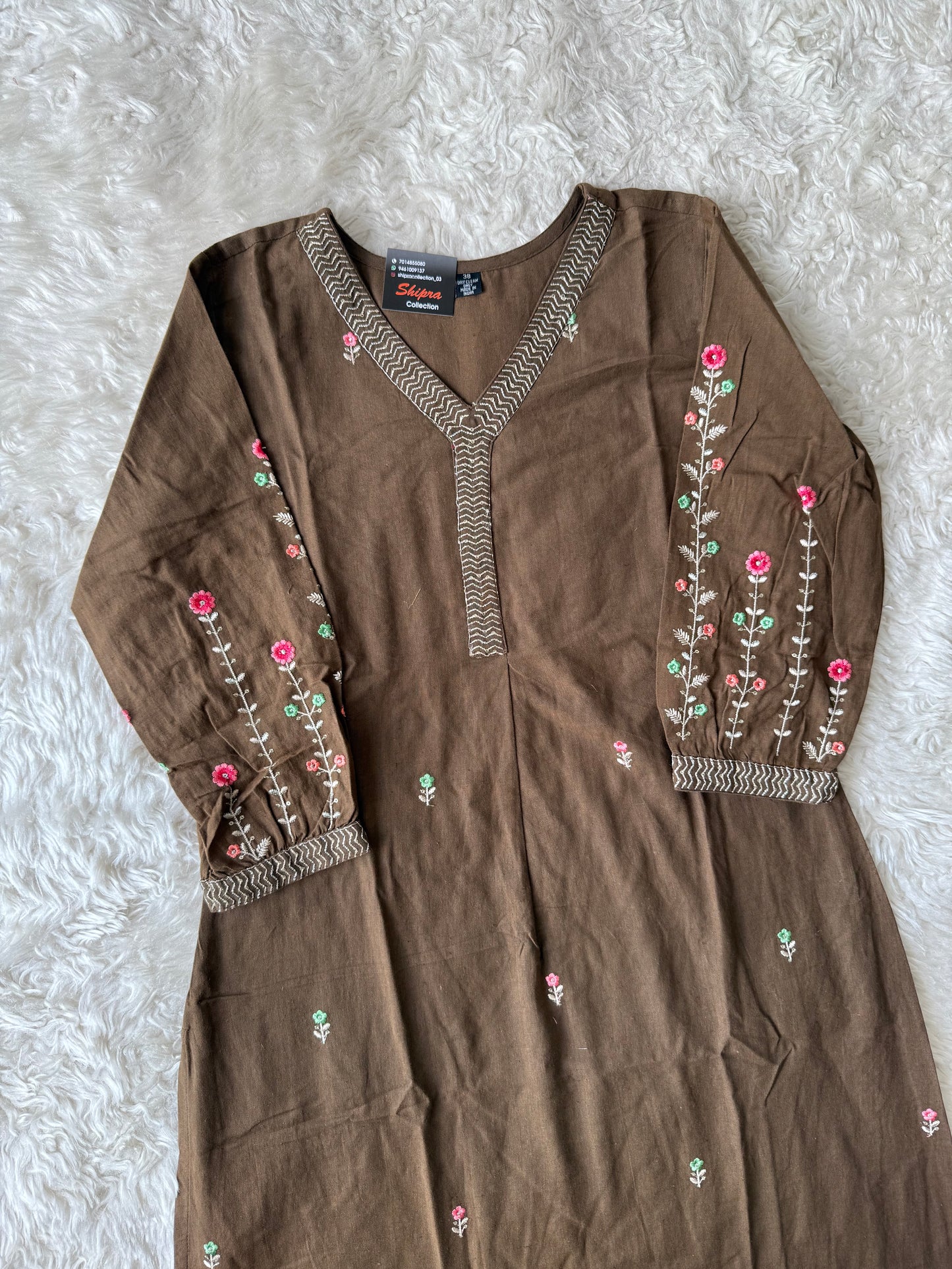 Khadi Cotton Kurti Pant Set