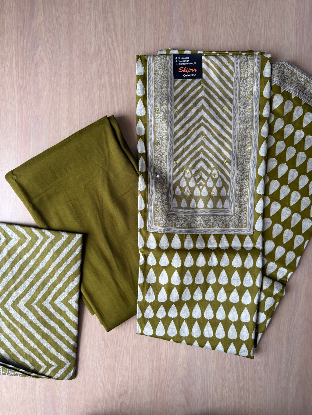 Premium Cotton Unstitched Set