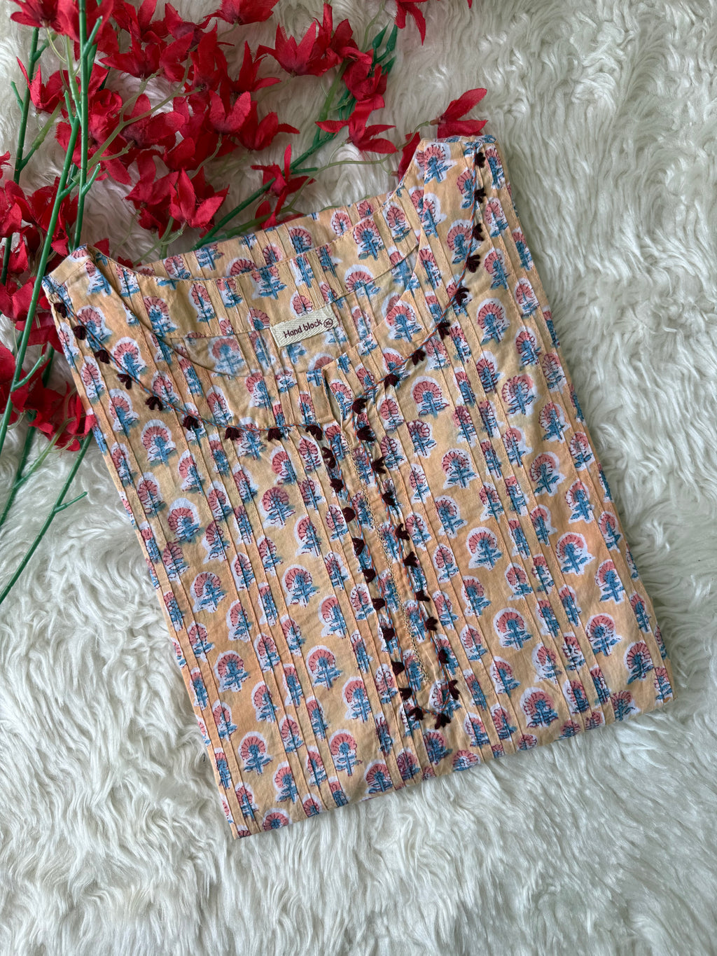 Premium Cotton Handblock Kurti