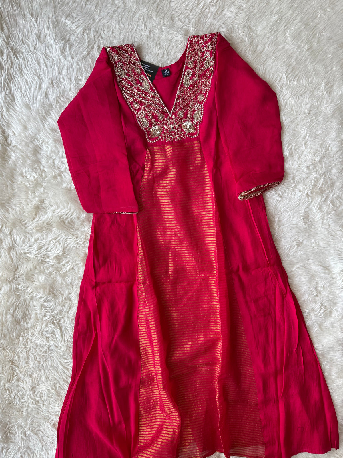 Pure Muslin Silk Kurti Pant Dupatta Set