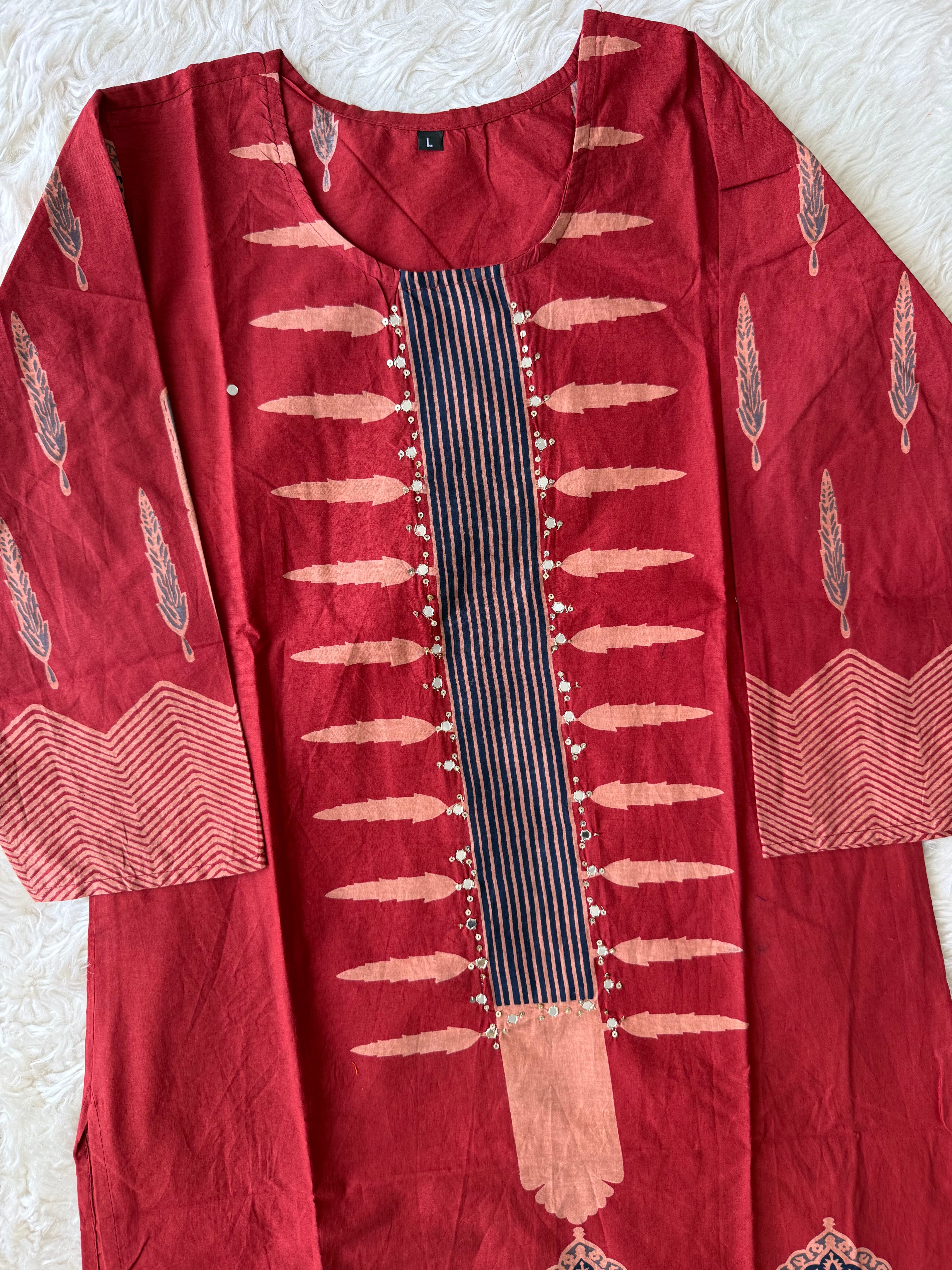 Budget Friendly Kurti Pant Dupatta Set