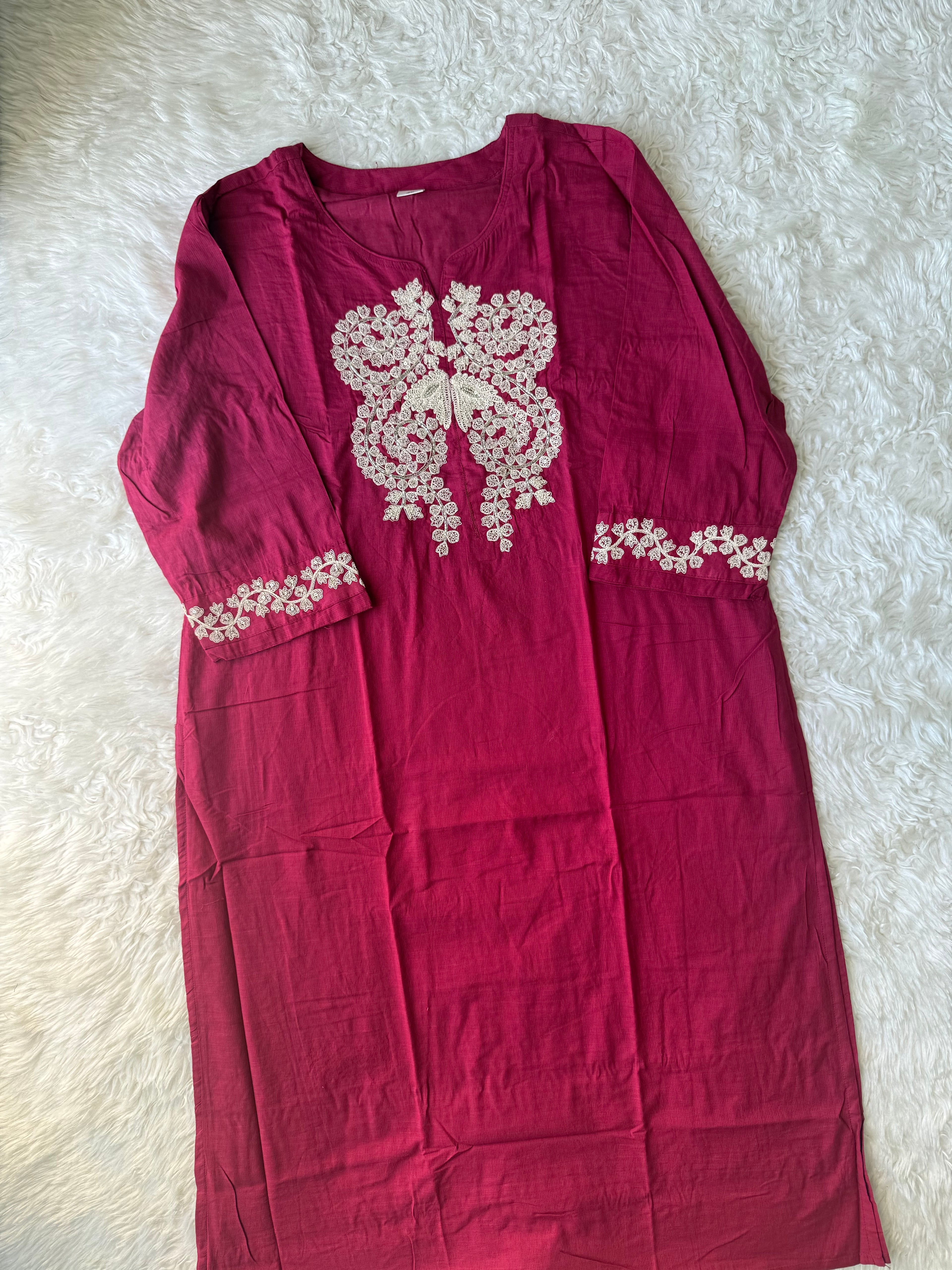 Premium Cotton Kurti Pant Dupatta Set