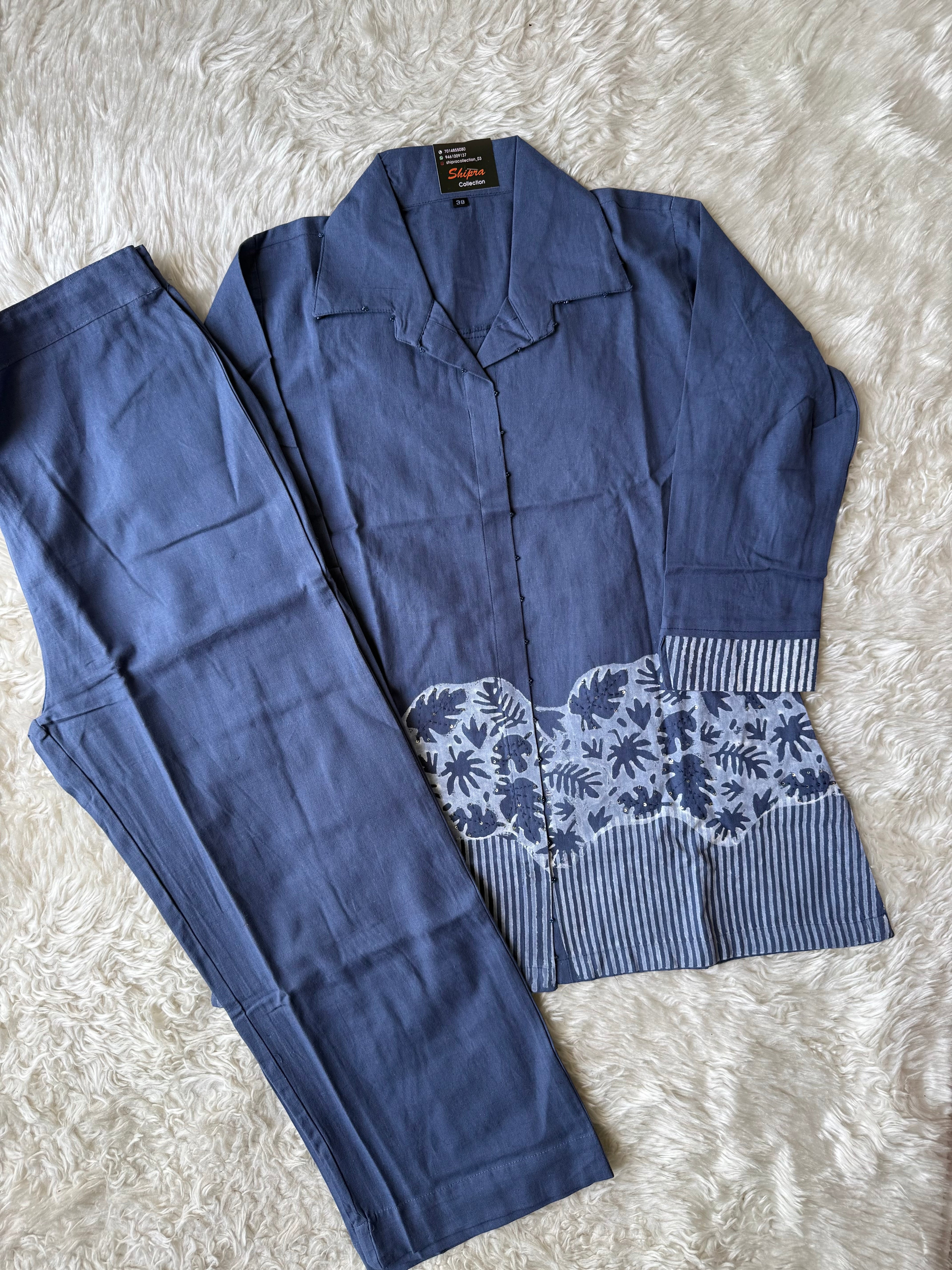 Soft Khadi Cotton Co-ord Set