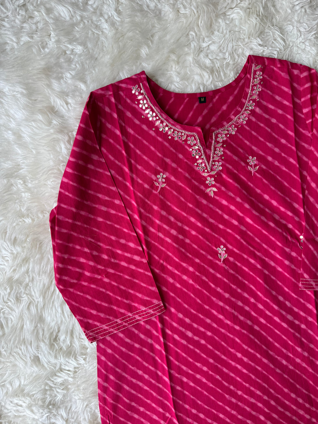 Premium Cotton Lehariya Set