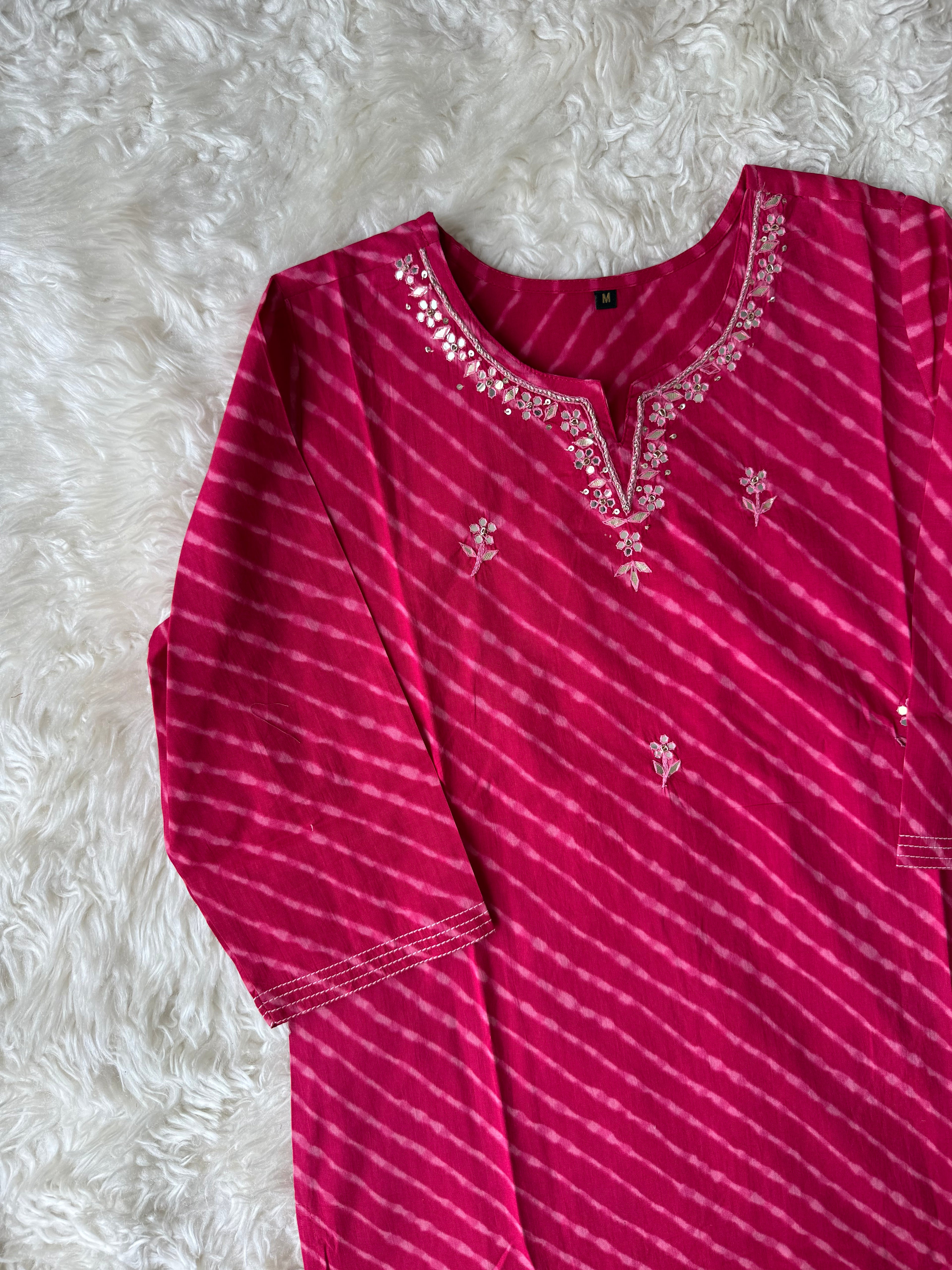 Premium Cotton Lehariya Set