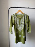 Heavy Rayon Chikankari Short kurti