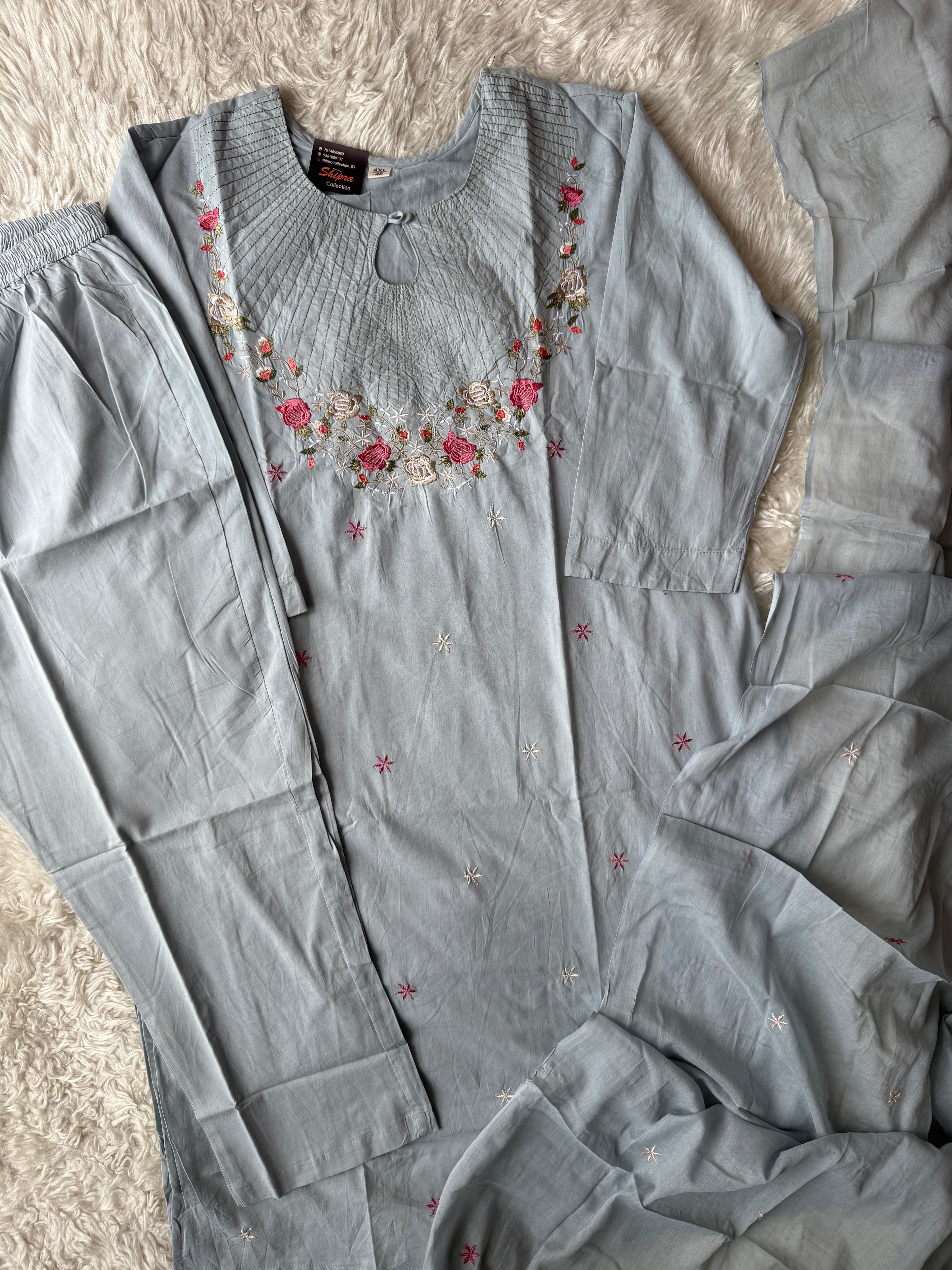 Premium Mul Cotton Thread Work Collection