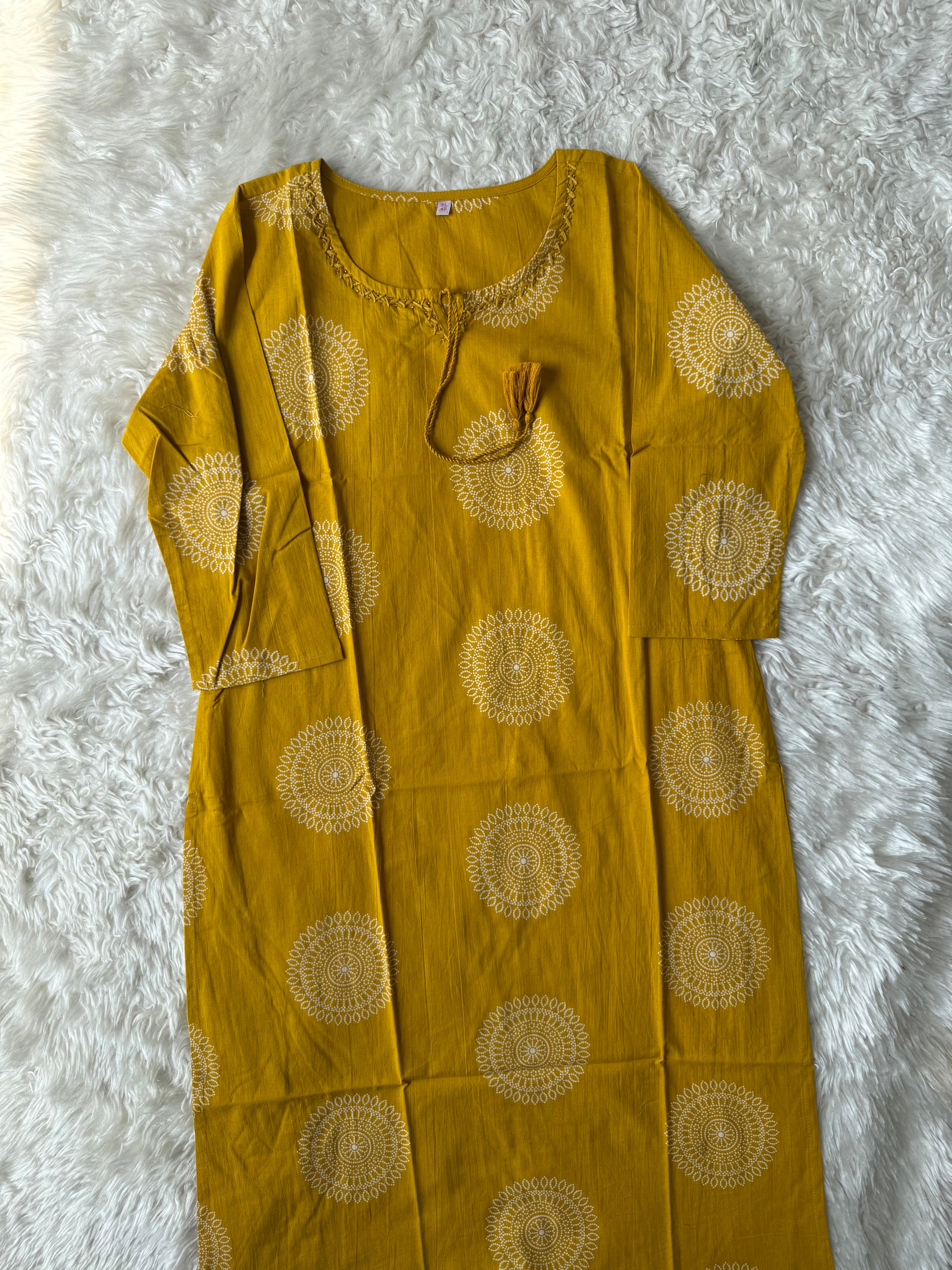 Premium Cotton Kurti Pant Dupatta Set