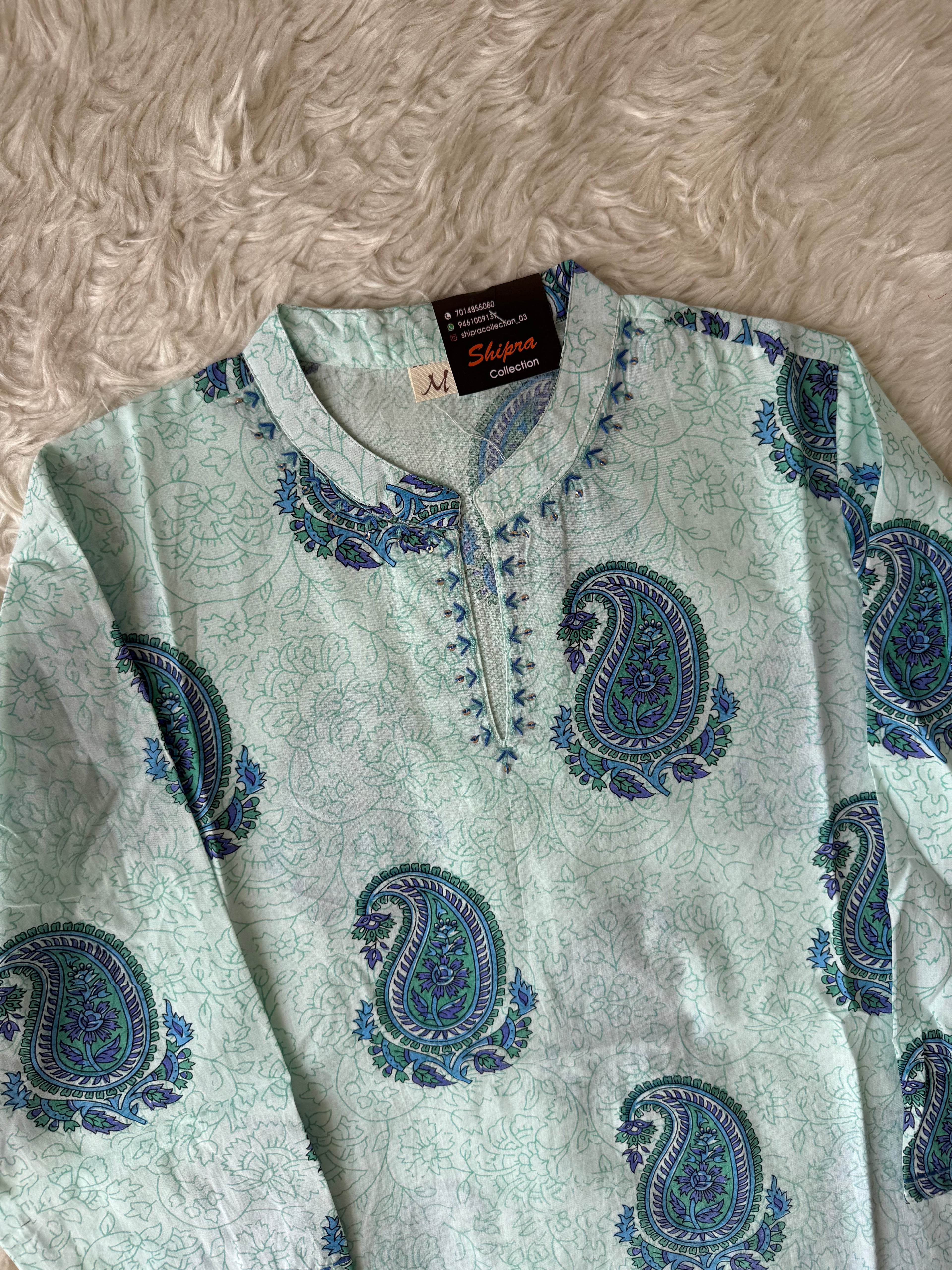 Premium Cotton Kurti Farshi Salwar Set