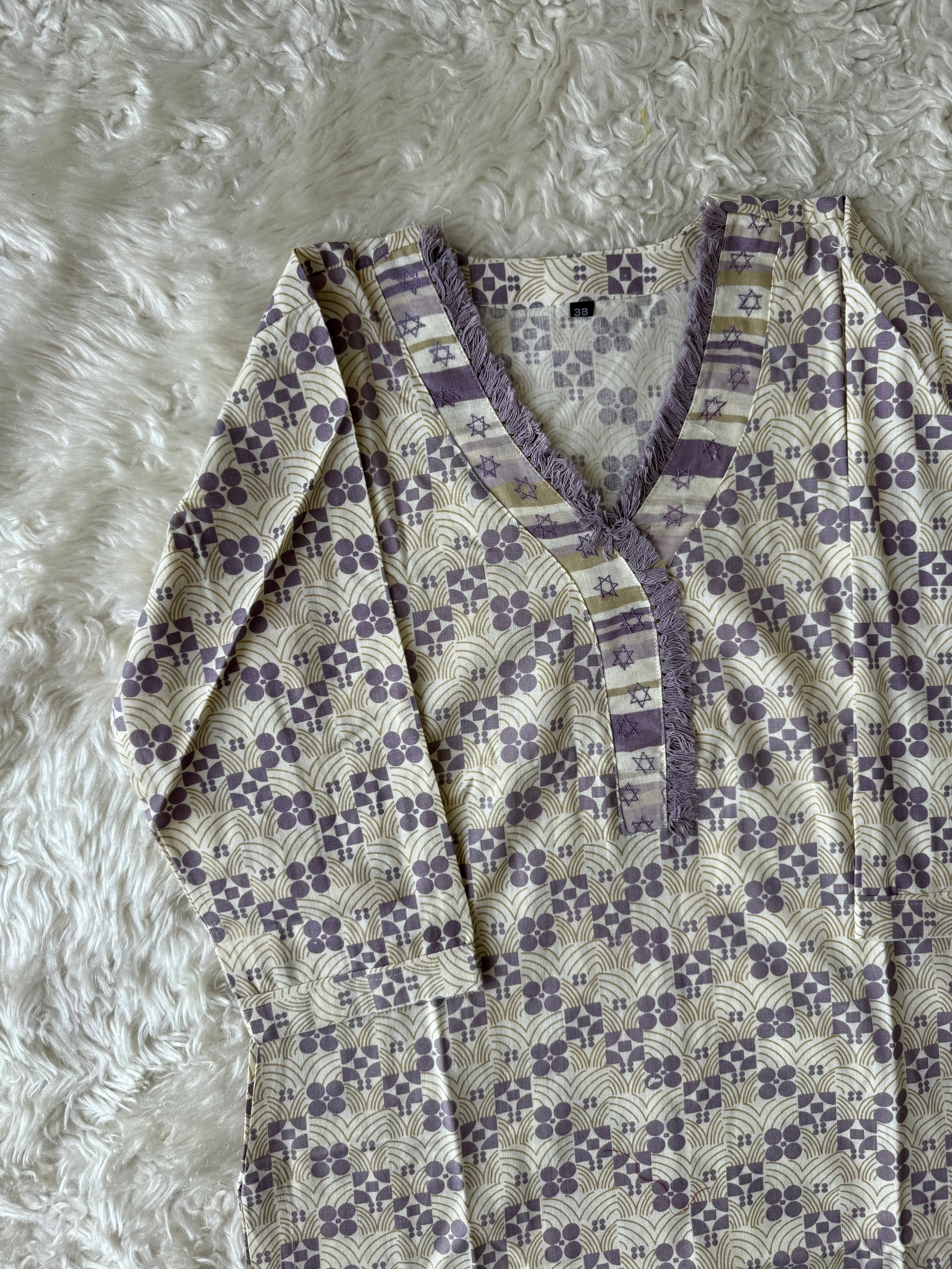 Khadi Cotton Kurti Pant Set