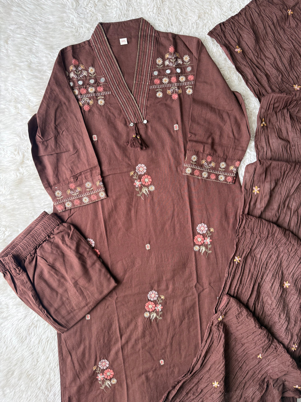 Premium Cotton Kurti Pant Dupatta Set