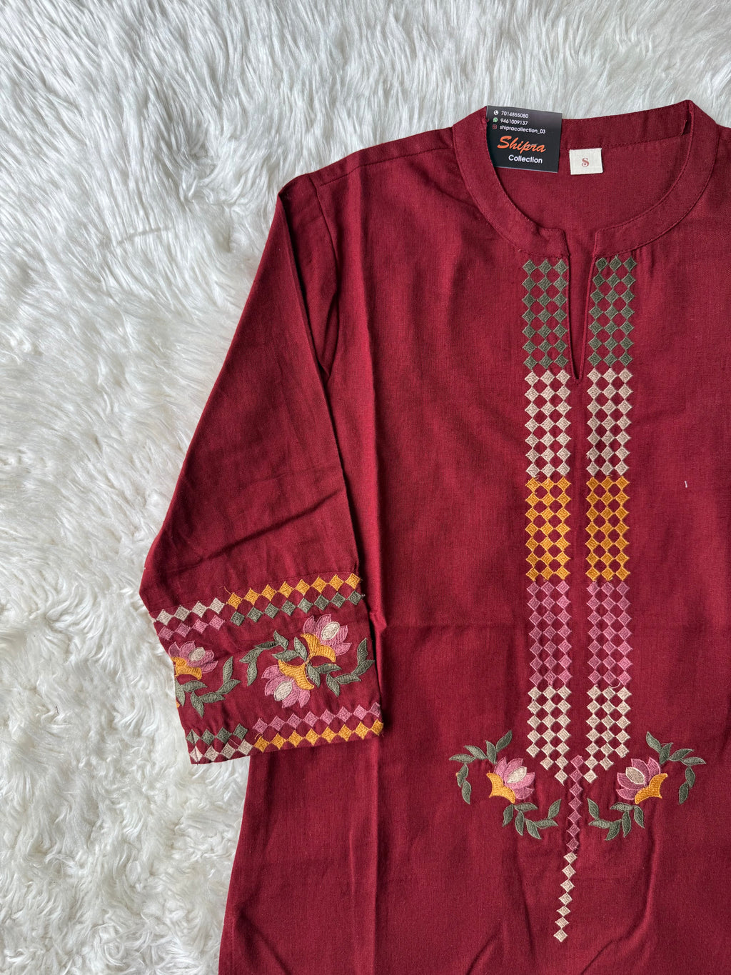 Khadi Cotton Short Kurti