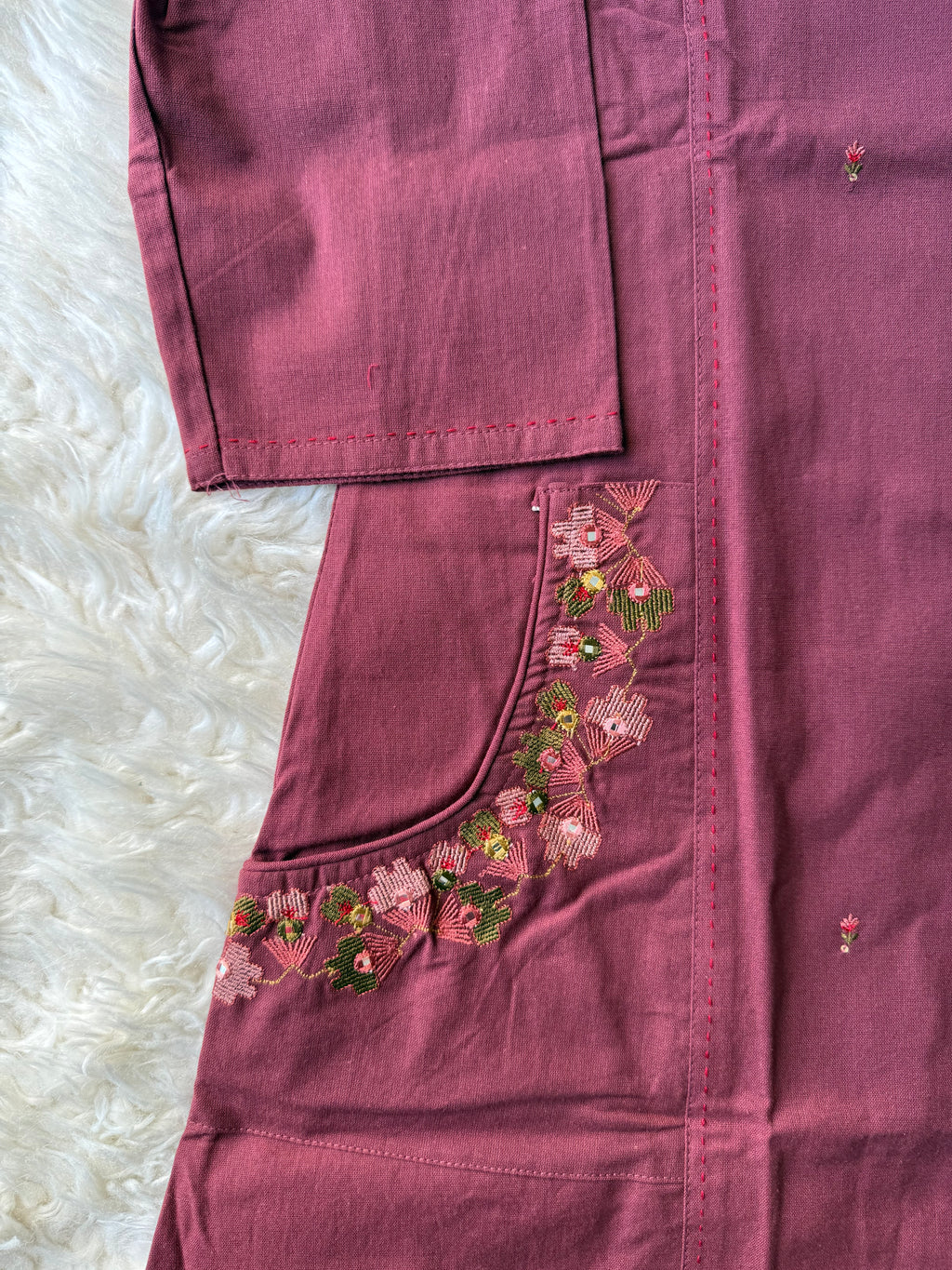 Premium Khadi Cotton Kurti Pant Set