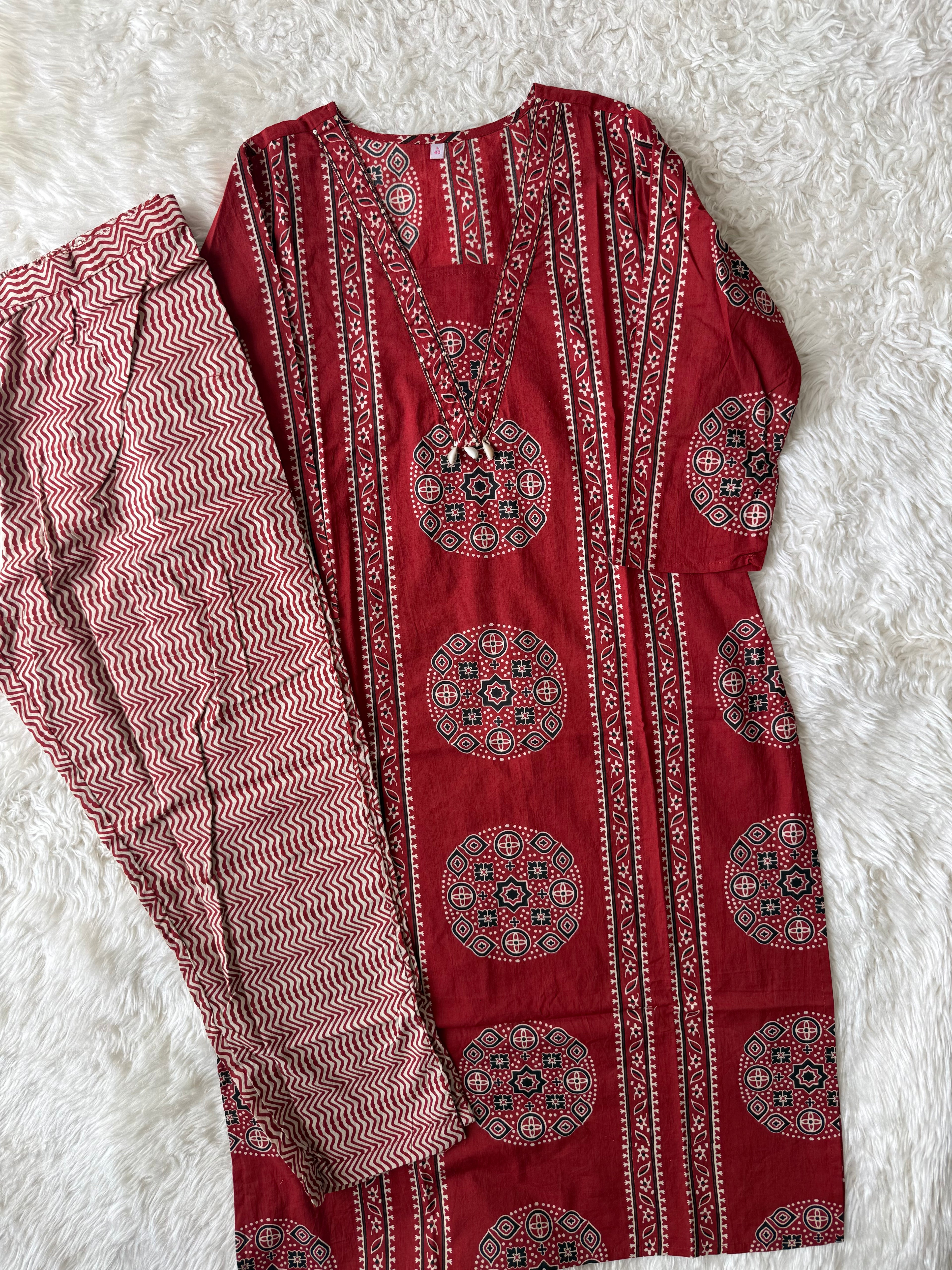 Premium Cotton Kurti Pant Set