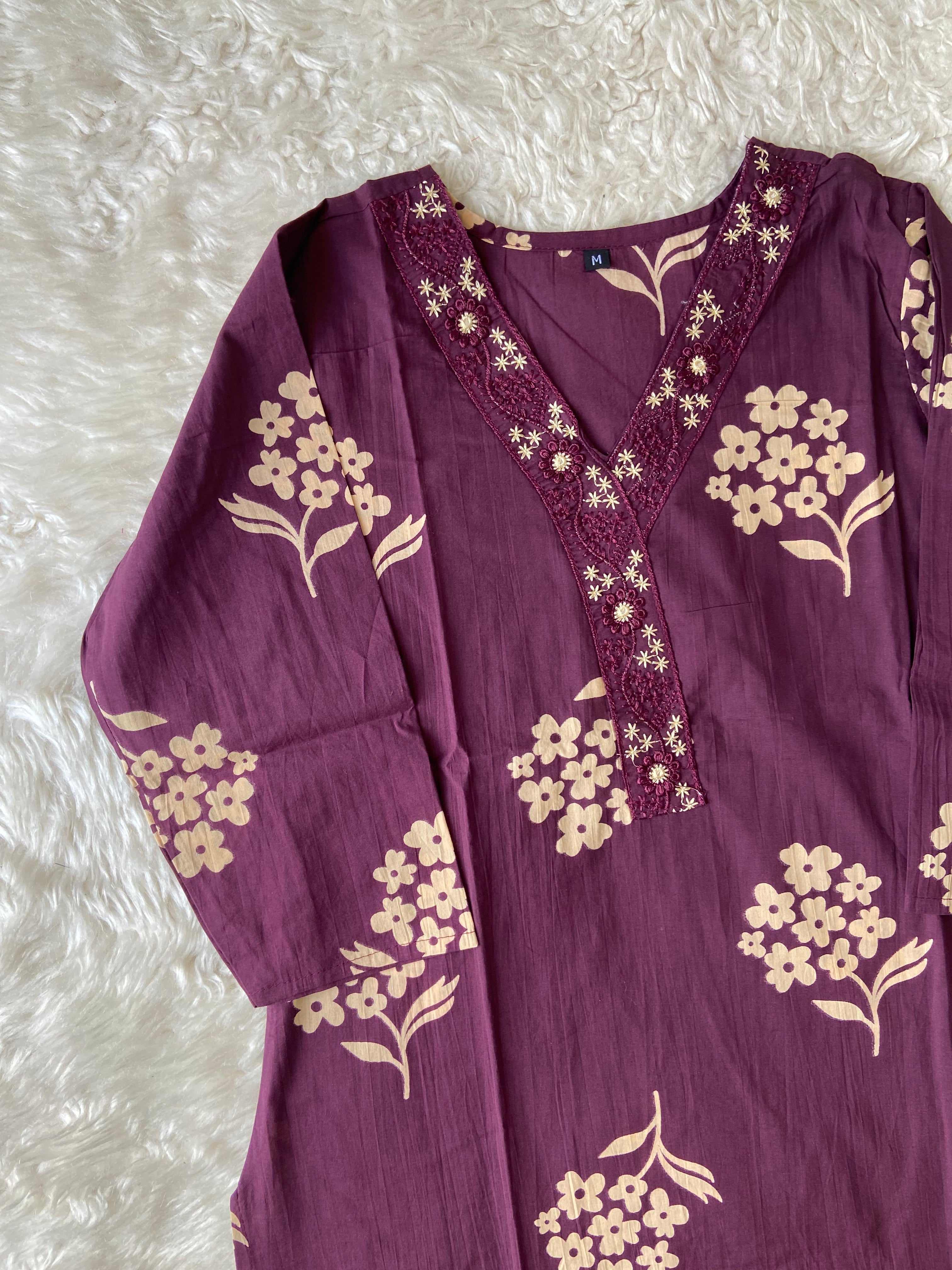 Budget Friendly Kurti Pant Dupatta Set