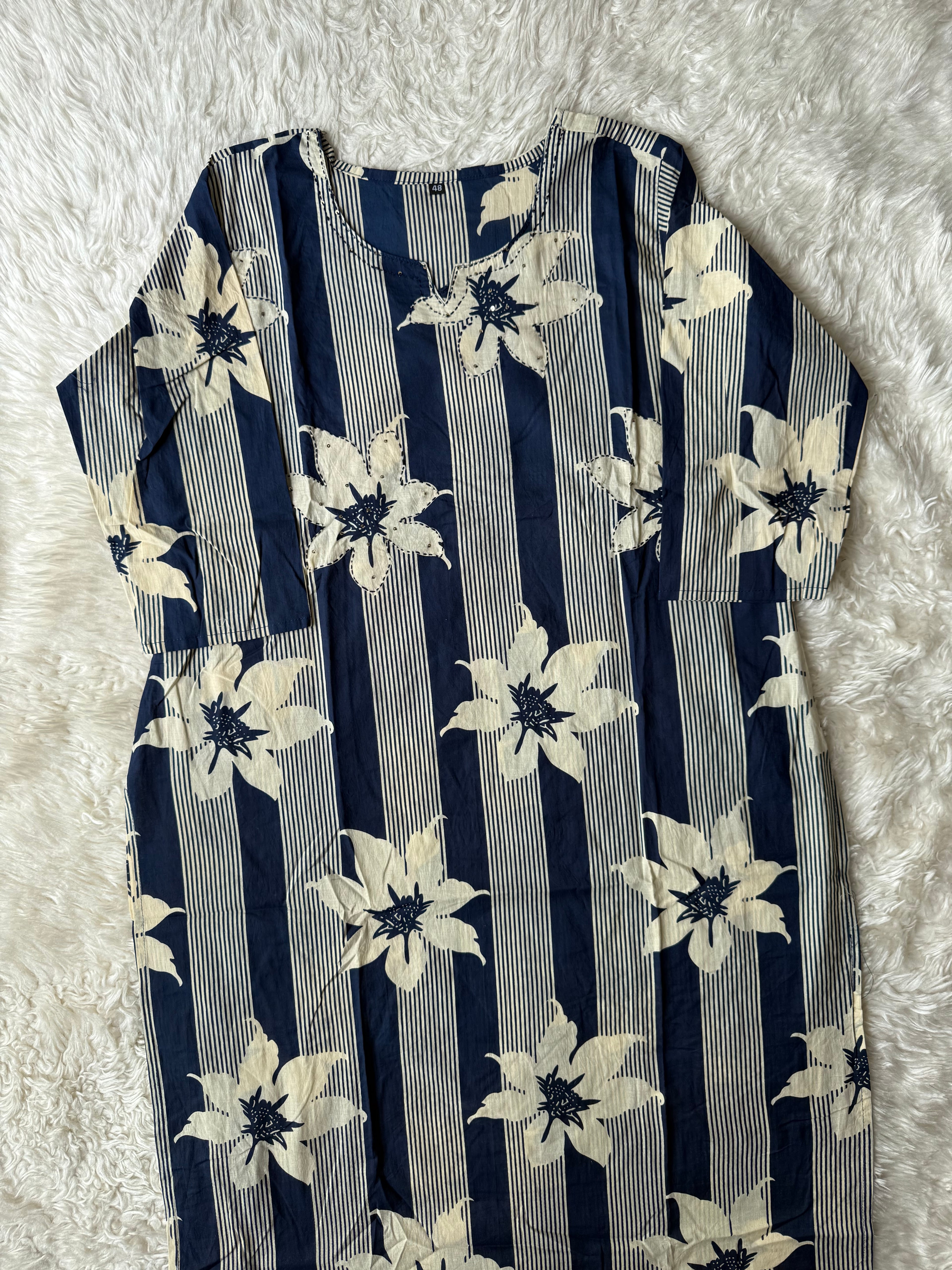 Pure Cotton Kurti Pant Dupatta Set